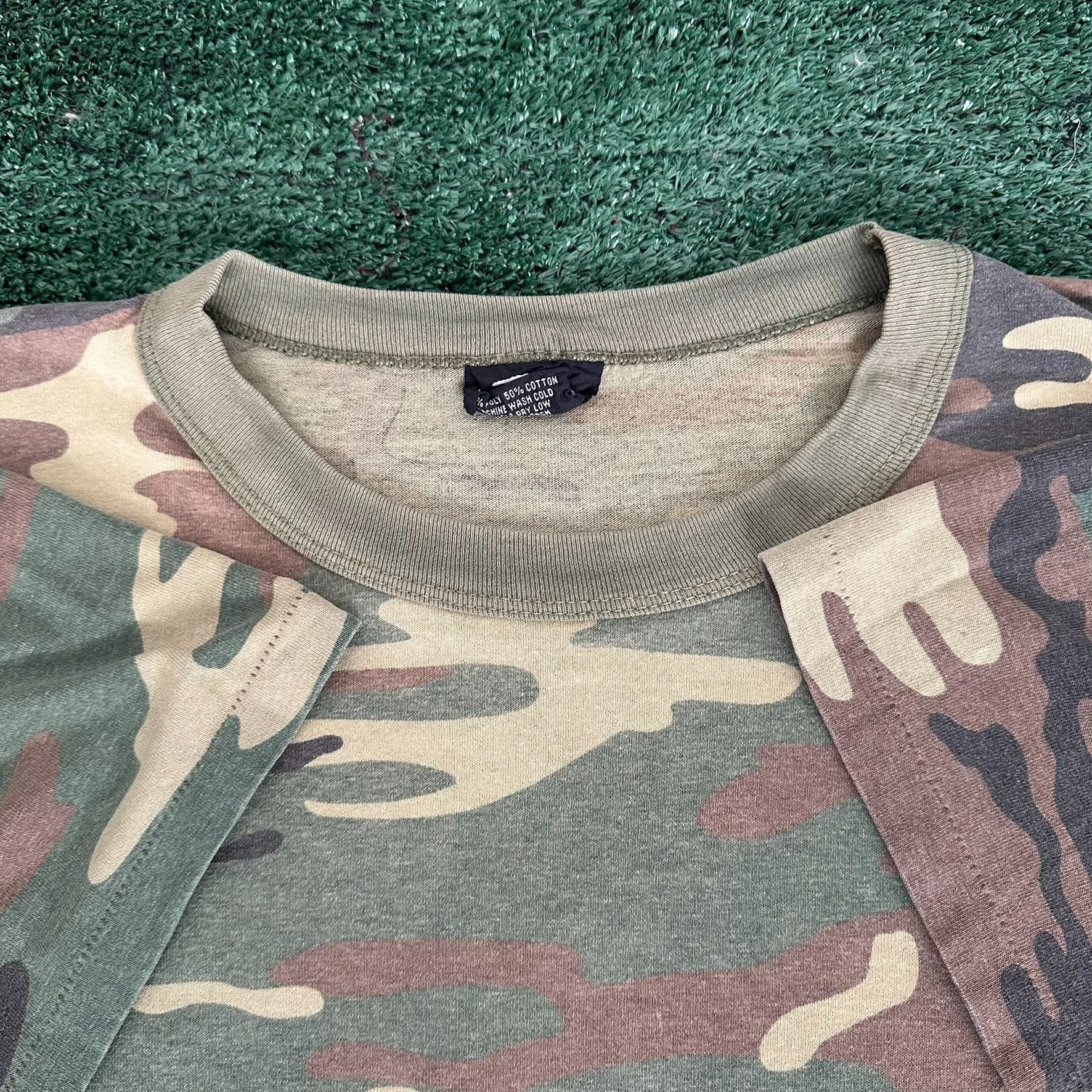 Realtree Vintage 90s Rothco Woodland Camo T-Shirt Sun Faded Boxy XXL Size US XXL / EU 58 / 5 - 4 Thumbnail