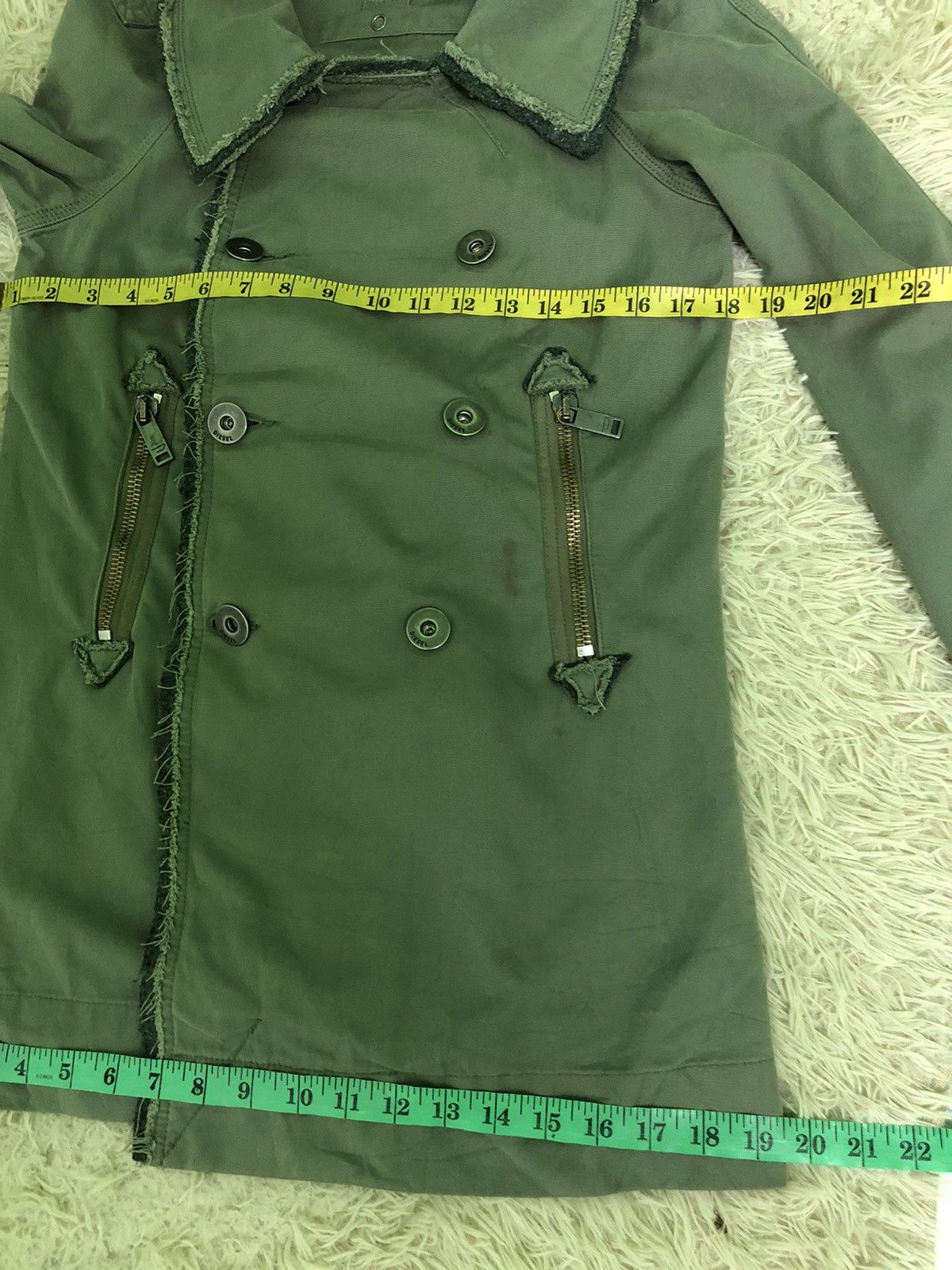 Diesel Rare Vintage Diesel Double-Breasted Chore Jacket Japan Punk Size US S / EU 44-46 / 1 - 11 Thumbnail