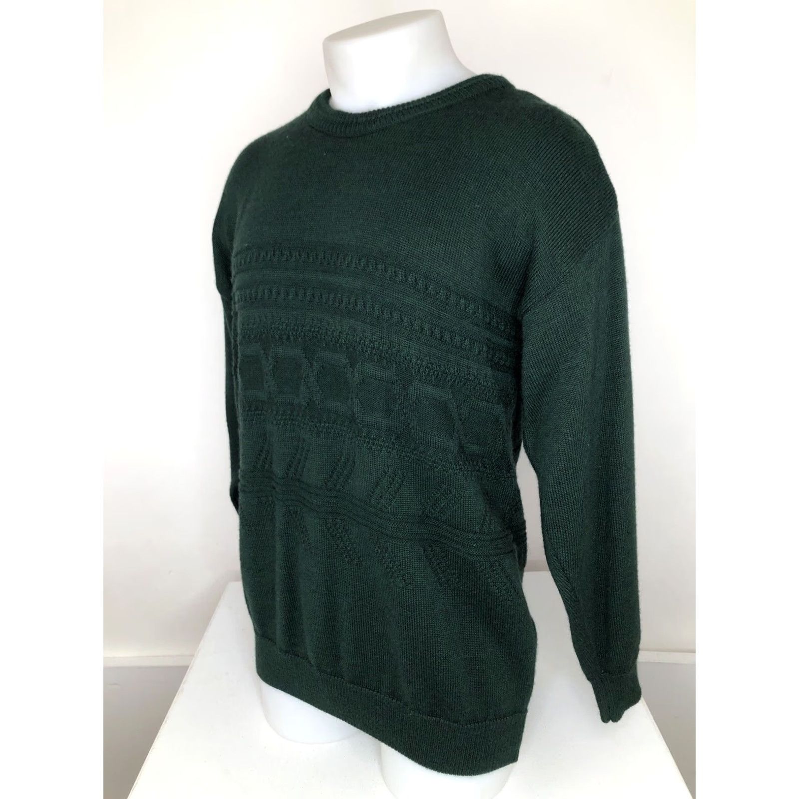 Vintage Blarney Woolen Mills Sweater - Mens M Pullover Wool Green 50% Wool Excellent Shirt/Top Size US M / EU 48-50 / 2 - 2 Thumbnail