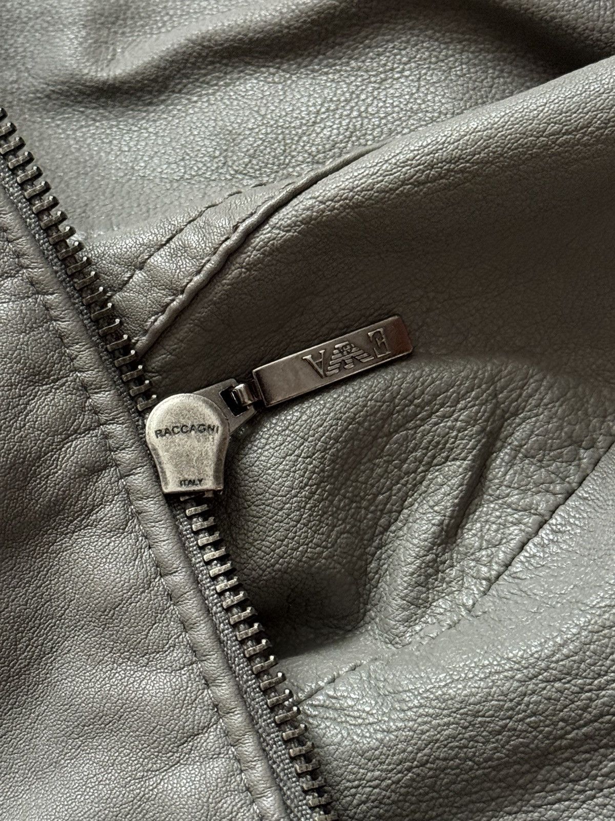Armani × Emporio Armani Emporio Armani Jeans I38/US4/F34 long leather jacket coat Size S / US 4 / IT 40 - 14 Thumbnail