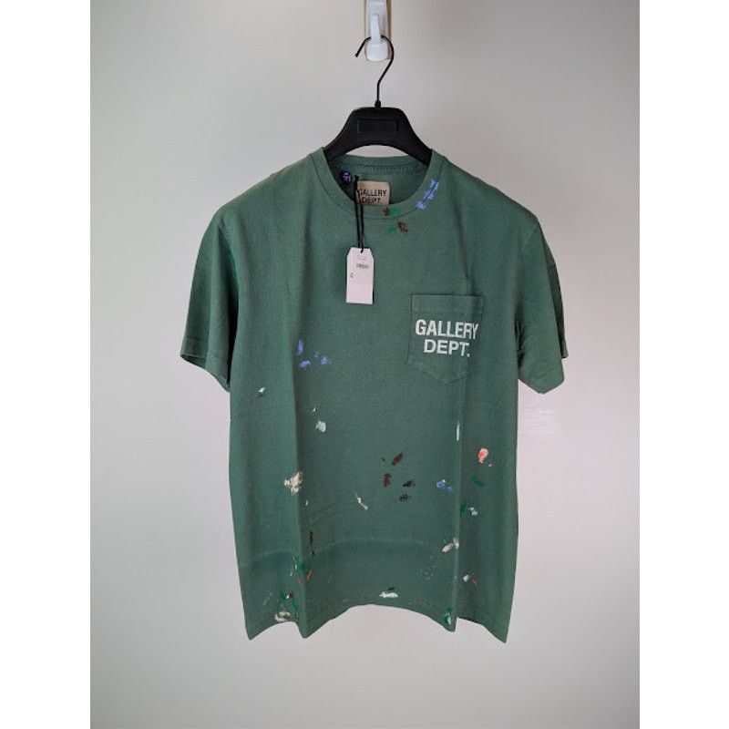 Gallery Dept. o1rshd1 Vintage Logo Painted T-Shirt in Green Size US M / EU 48-50 / 2 - 2 Thumbnail