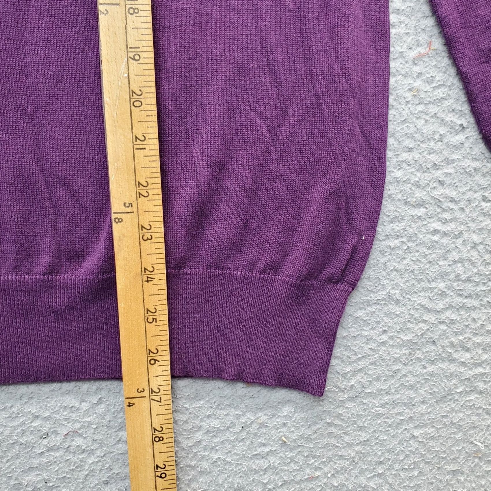 Vintage Jamie Gries Sweater Women's M Purple Knit Beaded Embroidered Pullover Size M / US 6-8 / IT 42-44 - 5 Thumbnail