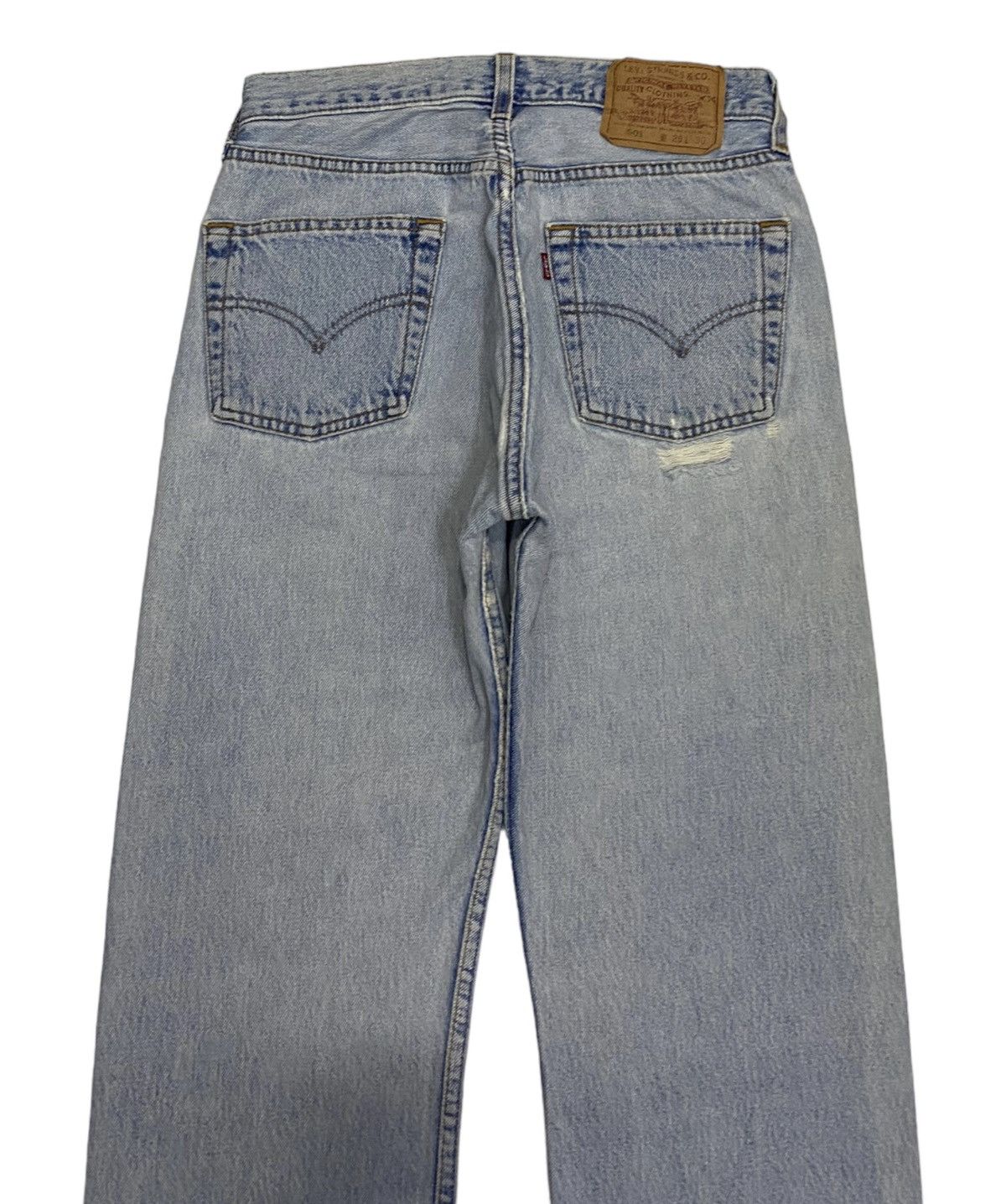 Levi's × Vintage LEVIS 501 MADE IN USA BLUE WASH DISTRESSED DENIM JEANS Size US 27 - 4 Thumbnail