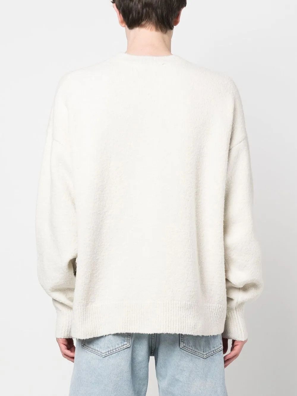 Palm Angels o1y0325 Logo Crewneck Sweater in White Size US S / EU 44-46 / 1 - 4 Thumbnail