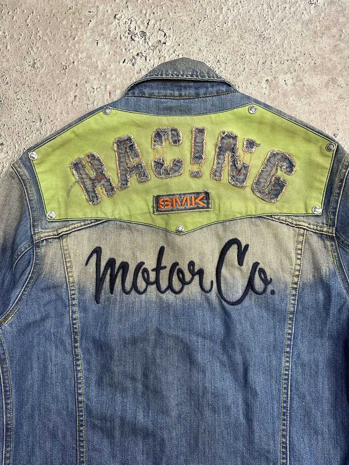 Diesel × Vintage Vintage Diesel Style Distressed Jacket Faded Racing Motor Size US L / EU 52-54 / 3 - 15 Thumbnail