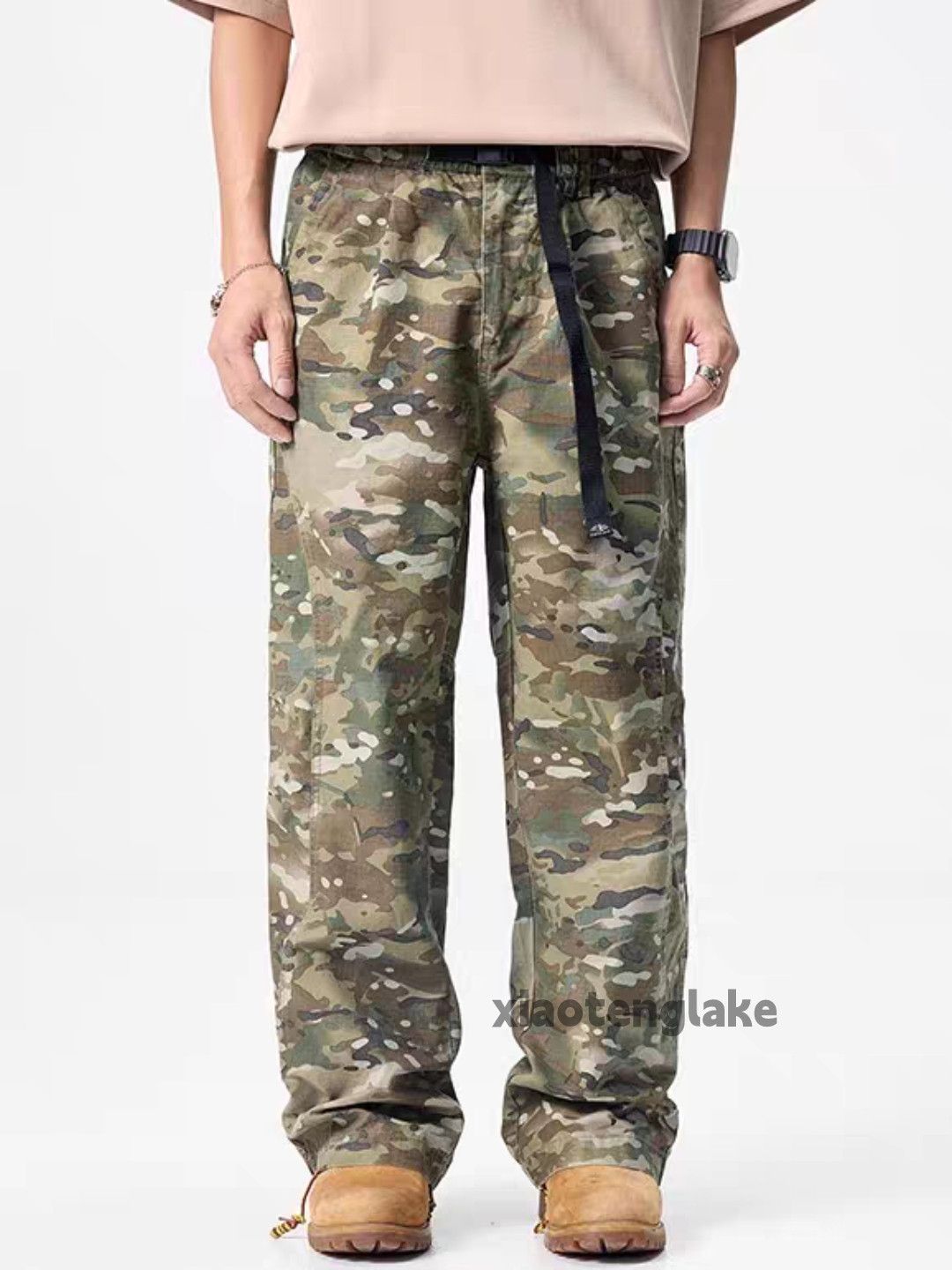 Vintage xz utility skate hiphop loose baggy camo cargo pants Size US 32 / EU 48 - 4 Thumbnail