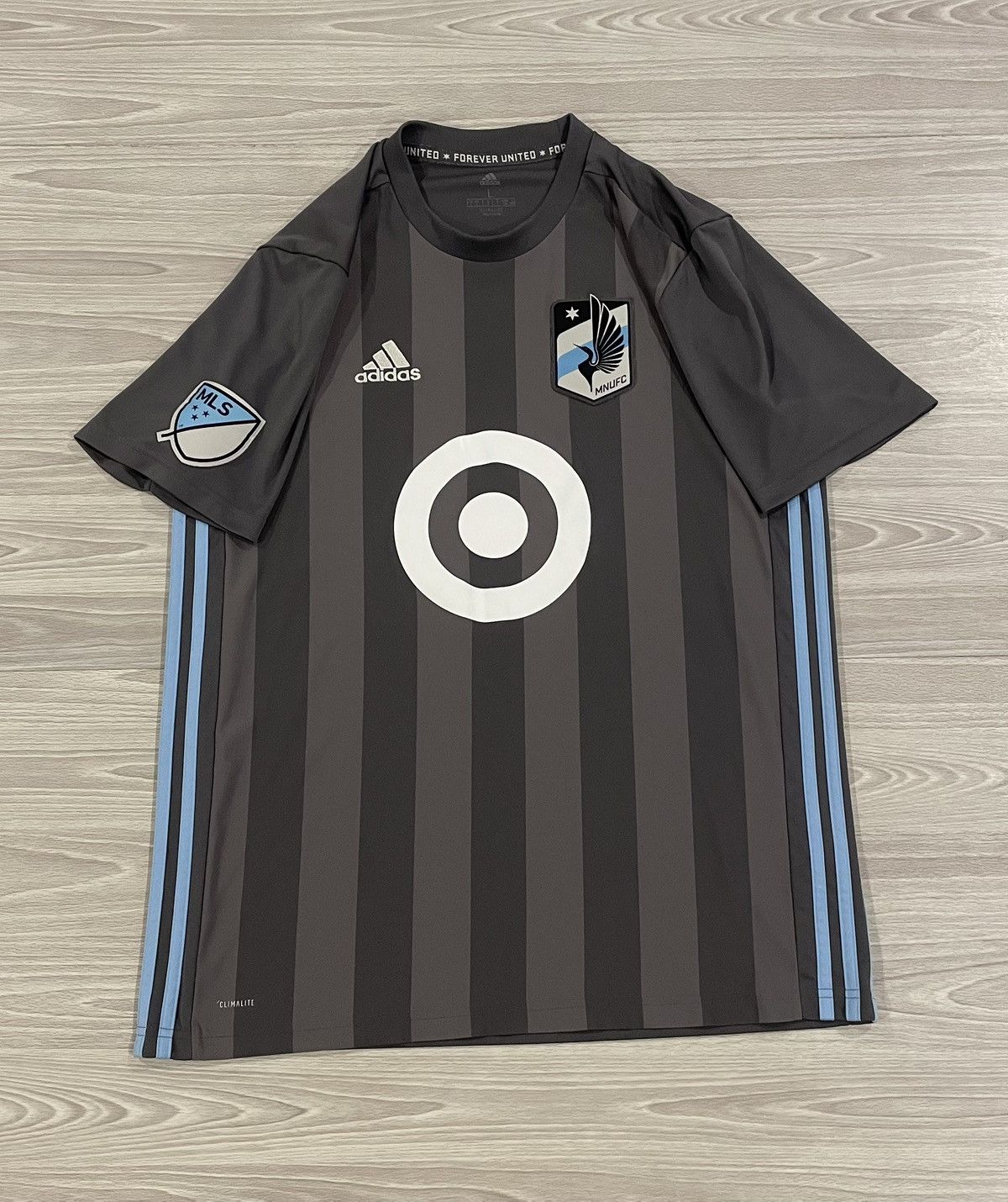 Adidas Adidas 2017/18 Minnesota United Soccer Jersey Men’s Large Size US L / EU 52-54 / 3 - 1 Thumbnail