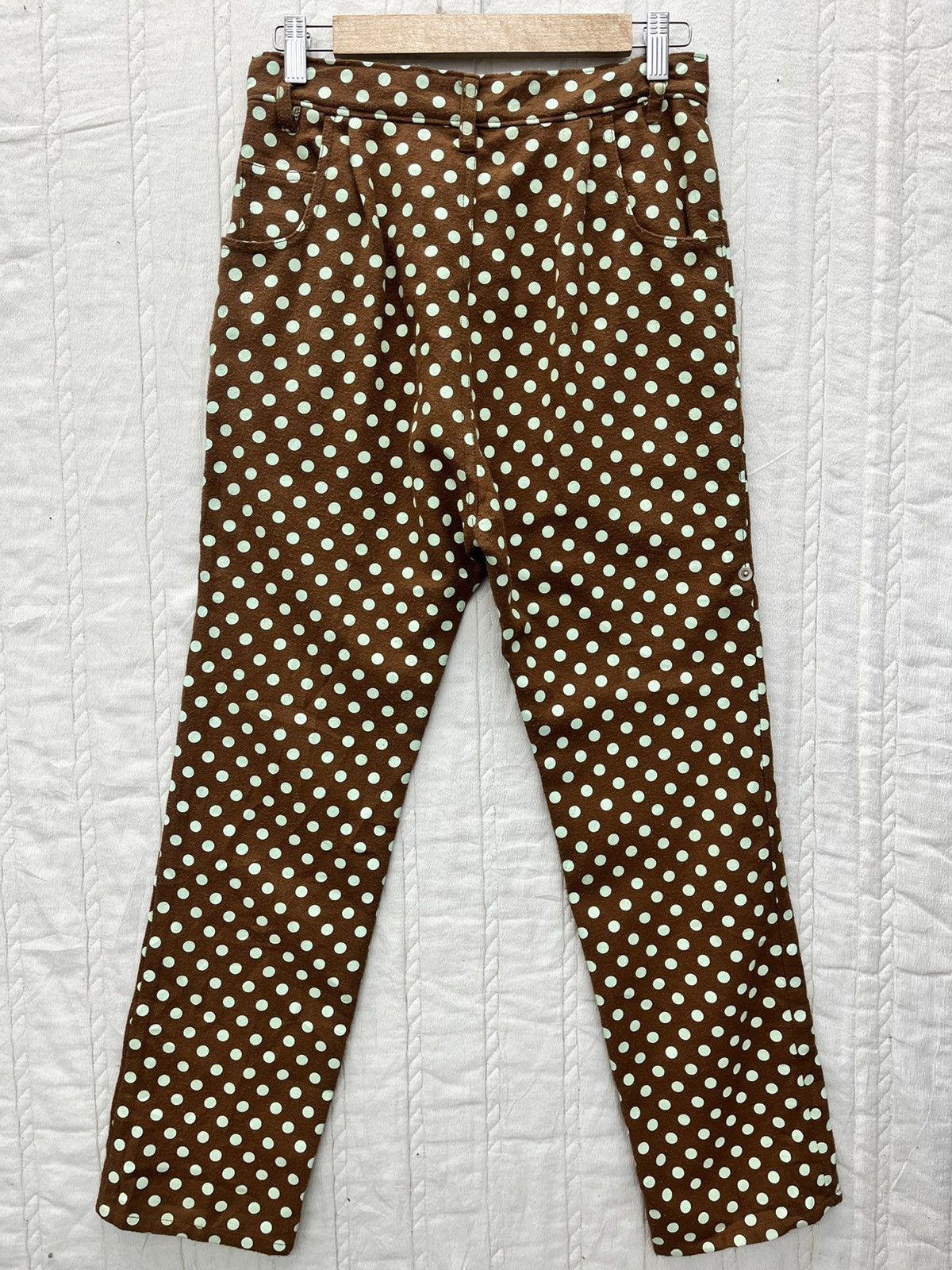 mercibeaucoup ARCHIVE🔥🔥🔥VTG MERCIBEAUCOUP POLKA DOT REVERSE POCKET PANT Size 28" / US 6 / IT 42 - 5 Thumbnail