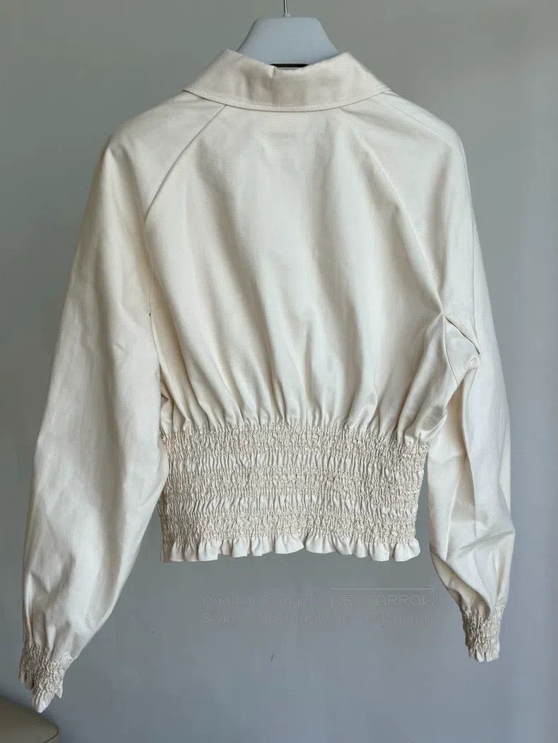 Hermes Hermes Beige lace-up waist blouse Size XS / US 0-2 / IT 36-38 - 4 Thumbnail