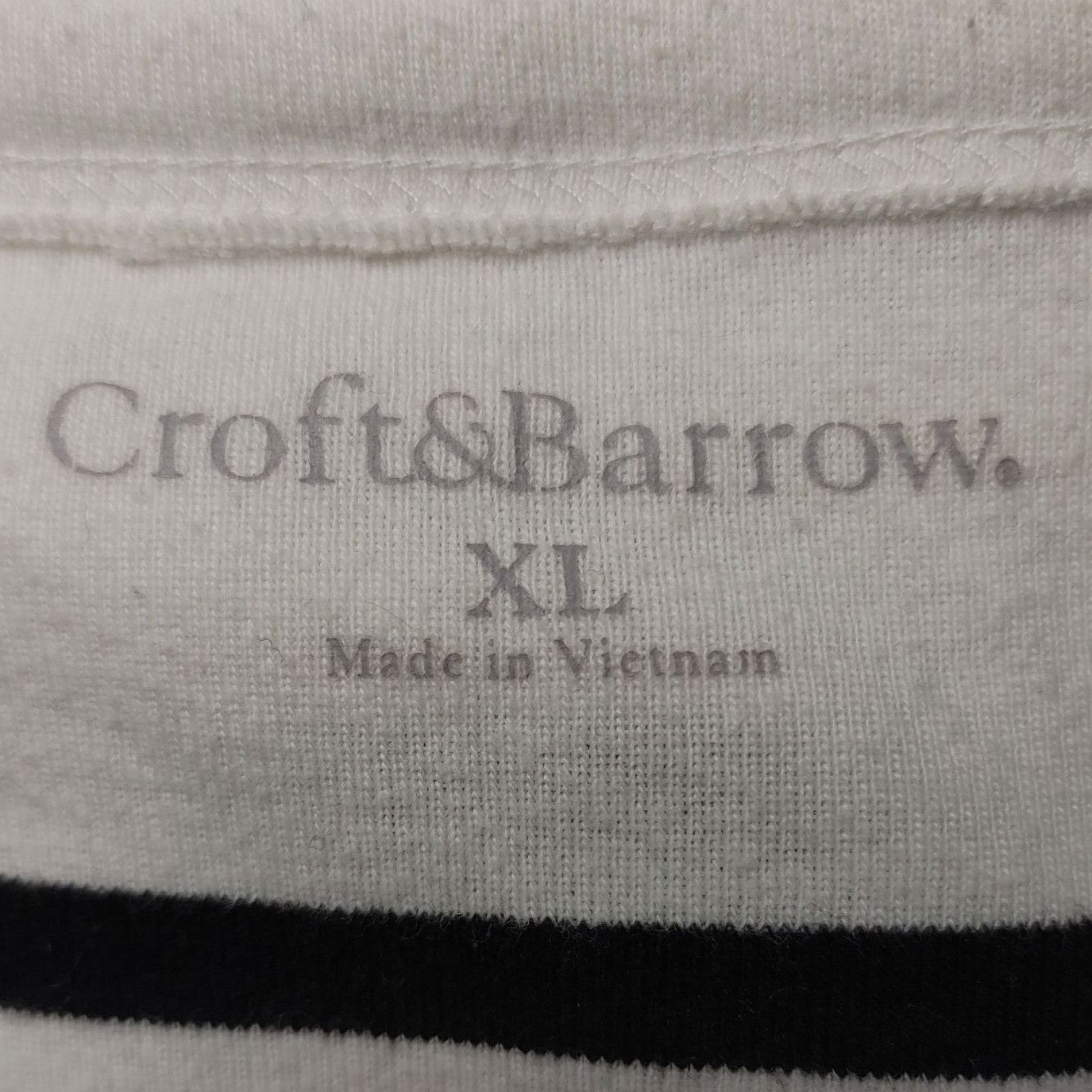Croft & Barrow Croft & Barrow Women's Purple/White Striped Long Sleeve Bttn Size XL / US 12-14 / IT 48-50 - 3 Thumbnail