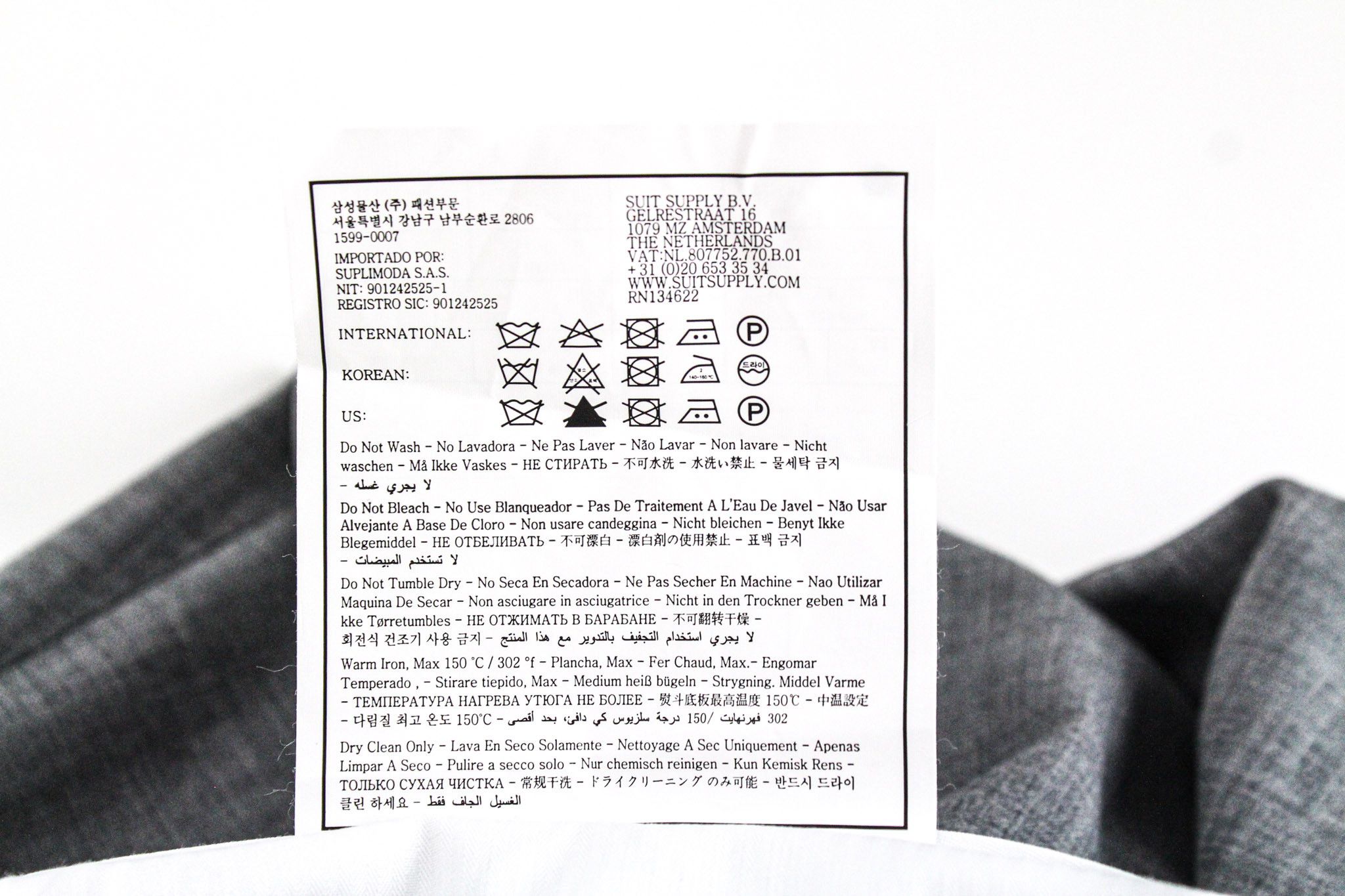 Suitsupply LA SPALLA UK40R Grey Slim Wool S120 Suit 73241 Size 40R - 16 Thumbnail