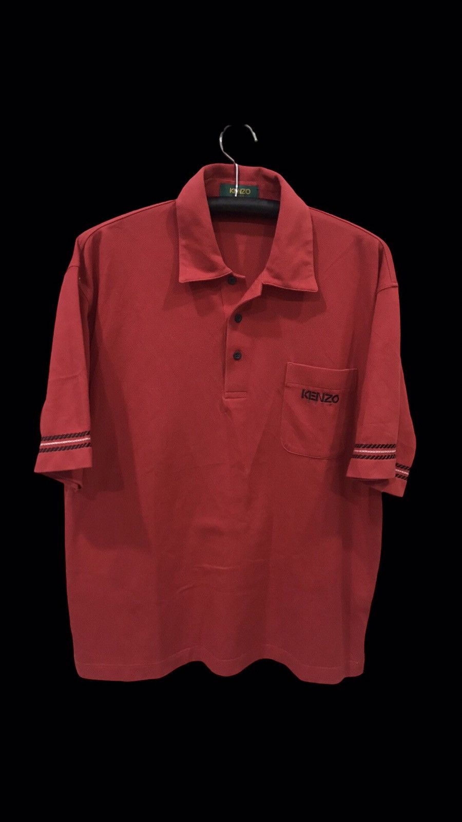 Designer × Japanese Brand × Kenzo KENZO Japanese Designer Red Polo Shirt Size US XL / EU 56 / 4 - 1 Thumbnail