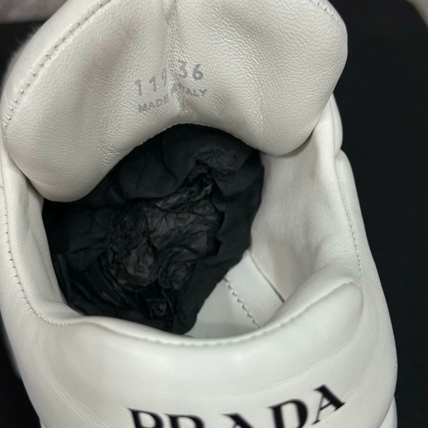 Prada Prada Triangle Logo Platform Sneakers 36 Used Size US 5.5 / IT 35.5 - 8 Thumbnail