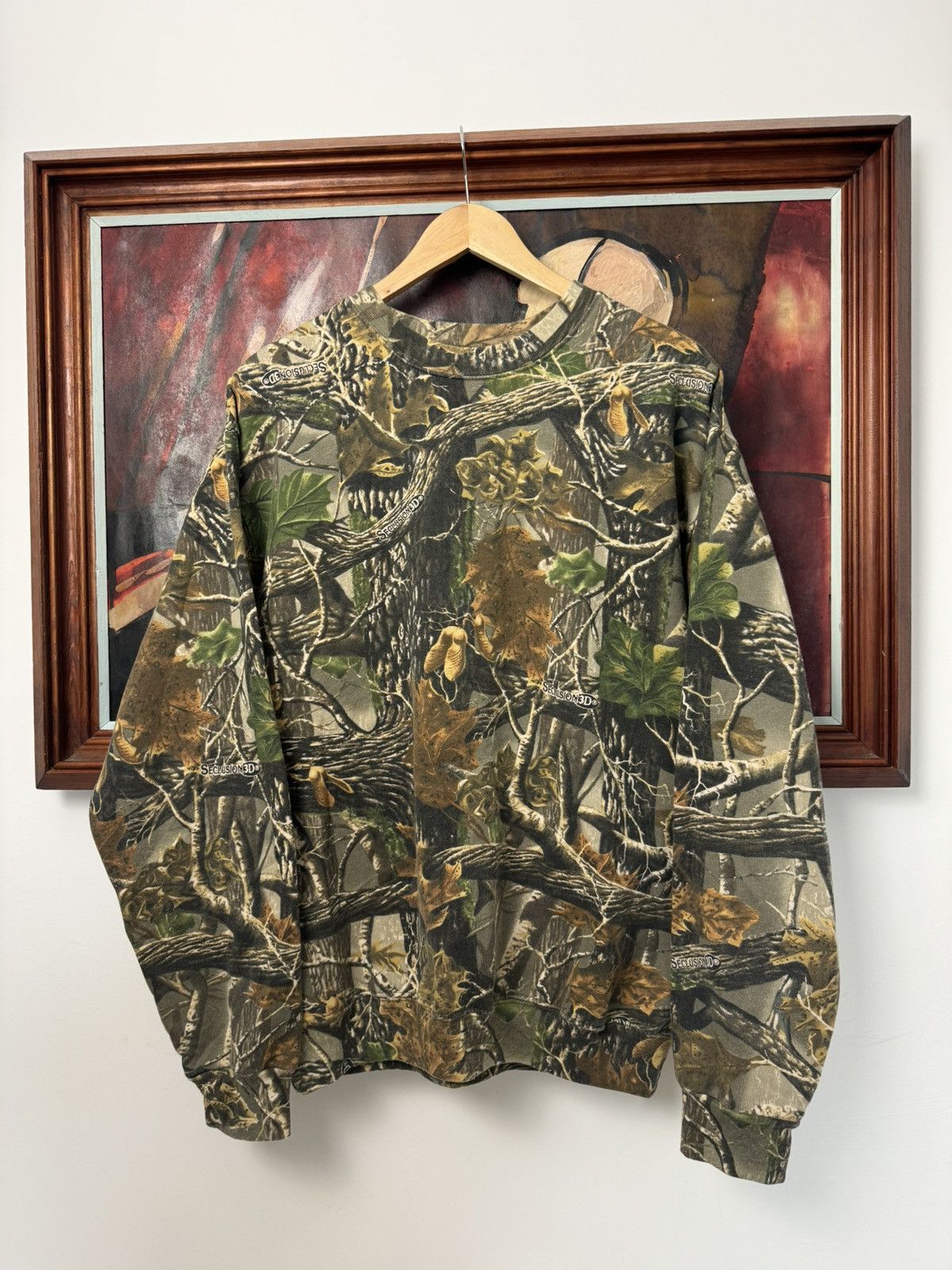 Vintage Vintage Real Tree Camo Crewneck Sweatshirt Workwear Size US M / EU 48-50 / 2 - 1 Thumbnail
