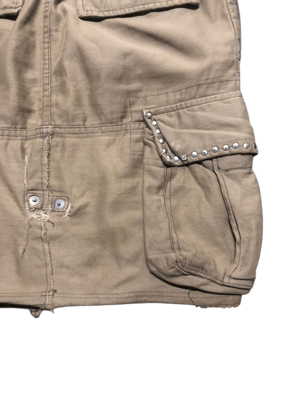 Hysteric Glamour × Japanese Brand Hysteric Glamour Bondages Cargo Mini Skirt Distressed Size 31" - 13 Thumbnail