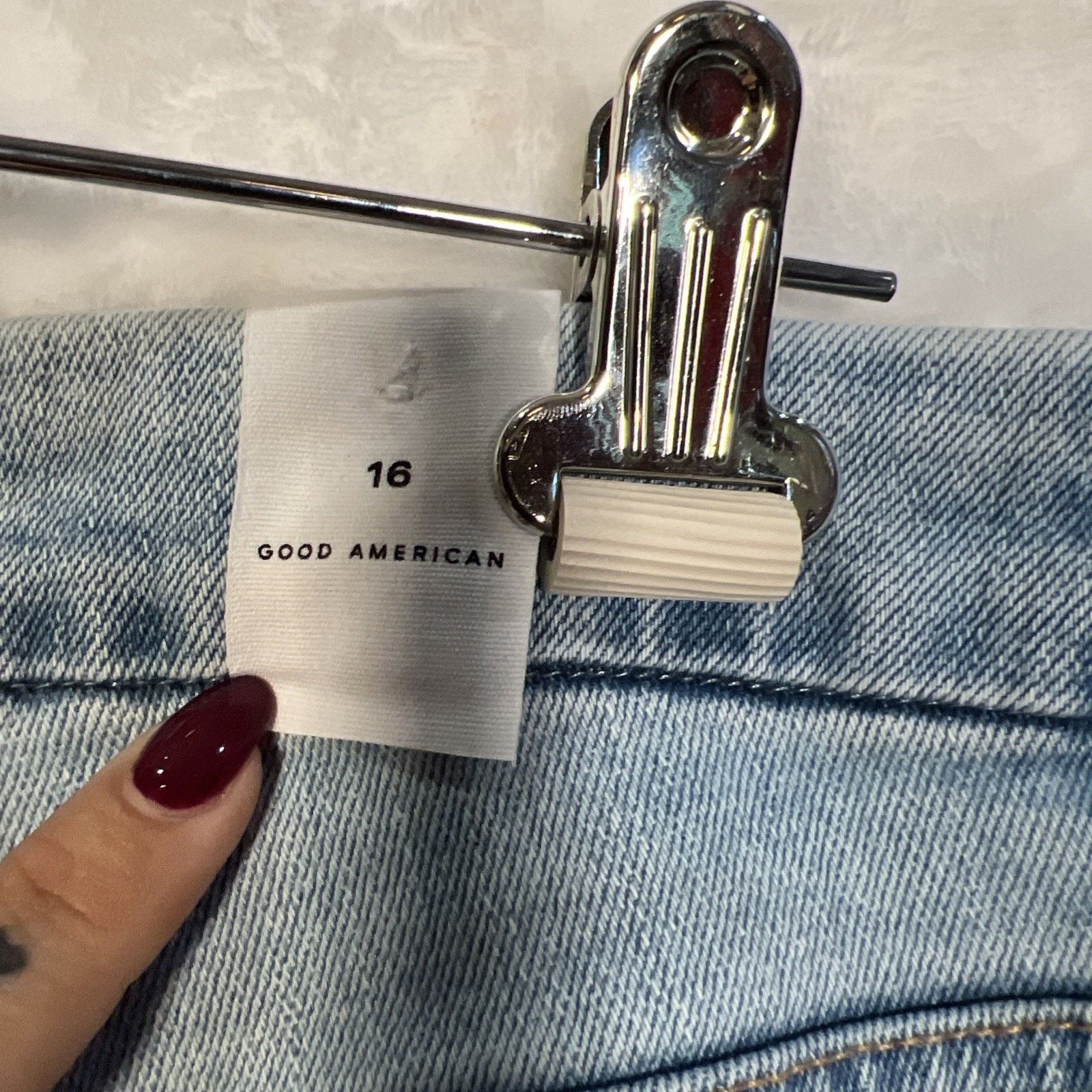 Good American NWT Good American Good Classic High Rise Crossover Size 38" / US 16 / IT 52 - 14 Thumbnail