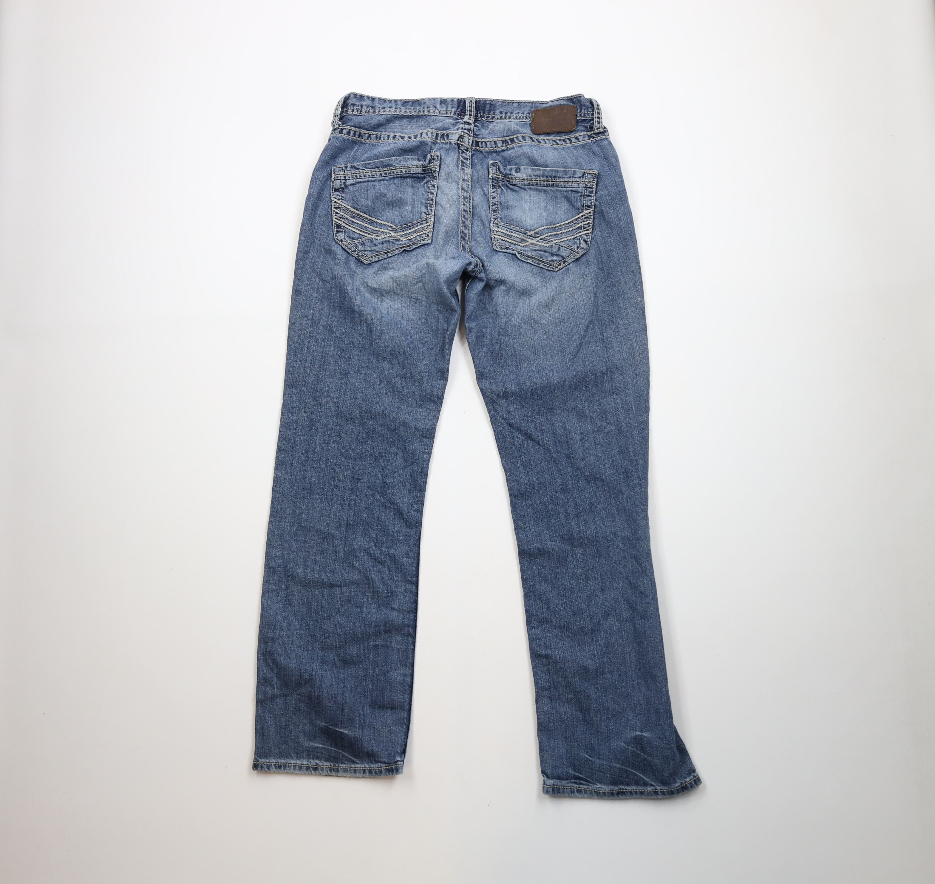 Vintage Buckle BKE Thick Stitch Stretch Jake Bootleg Denim Jeans Size US 33 - 11 Thumbnail