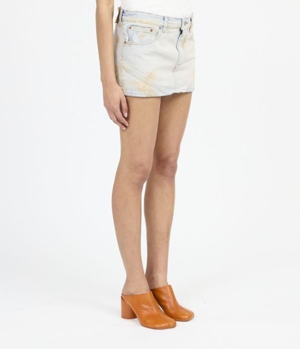 Maison Margiela o1bcso1str0526 MM6 Denim Skirt in Light Blue Size 24" / US 00 / IT 34 - 4 Thumbnail