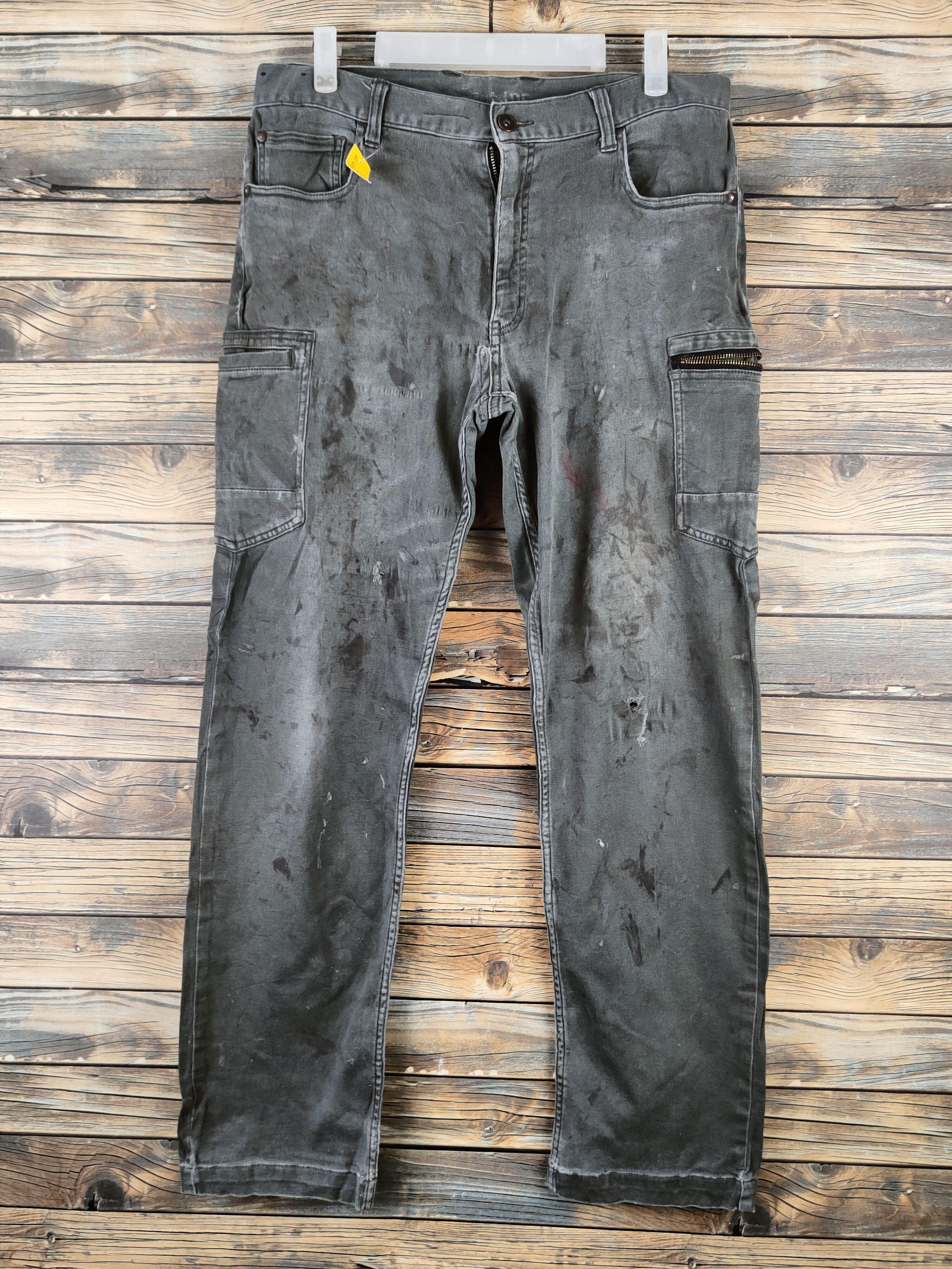 Japanese Brand DL Scot.Inc Army Green Multipocket Cargo Pants #46-688 Size US 33 - 1 Thumbnail