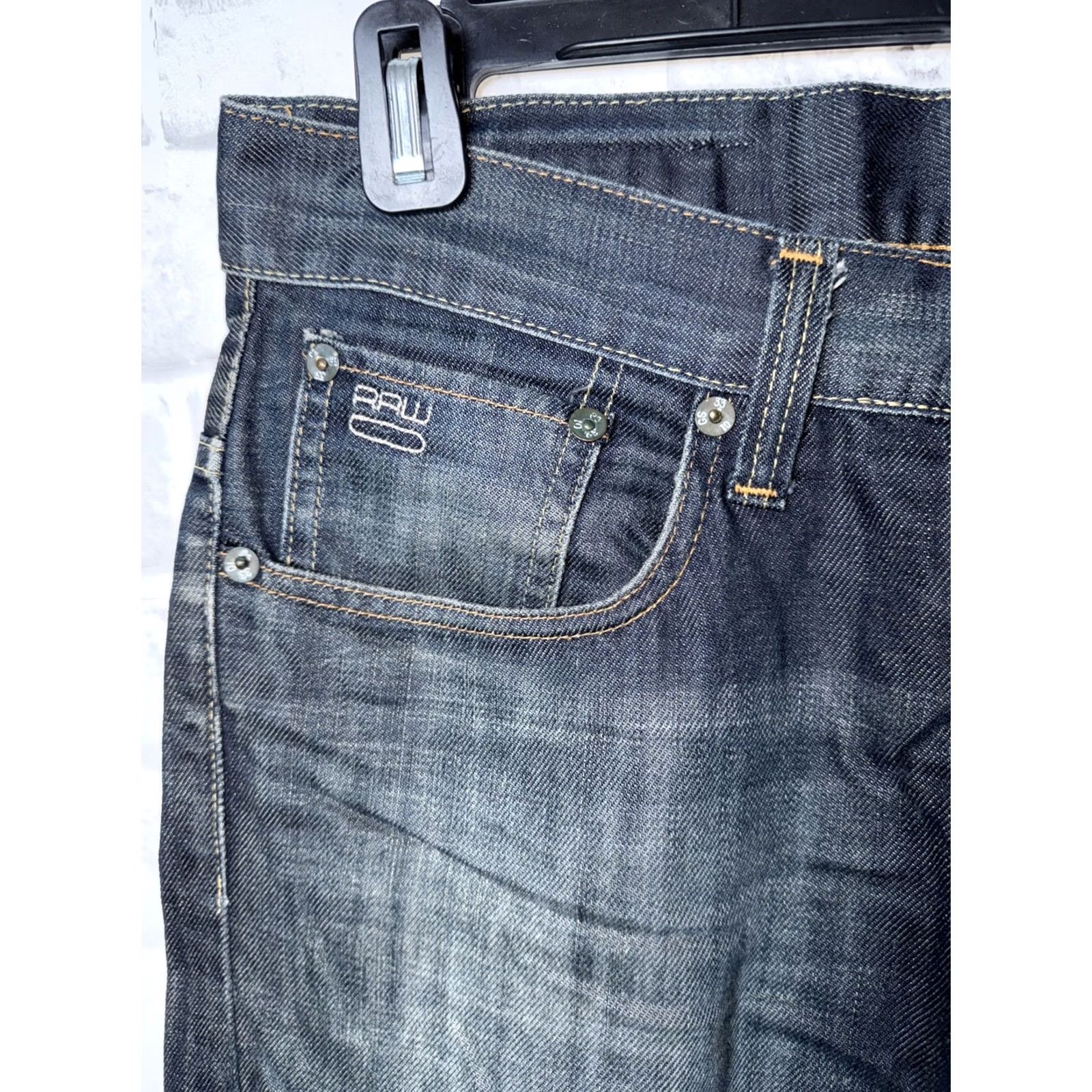 G-Star G-Star Raw Jeans Blue Button Fly 3301 Distressed Denim Trousers Mens 30x26 Size US 30 / EU 46 - 2 Thumbnail