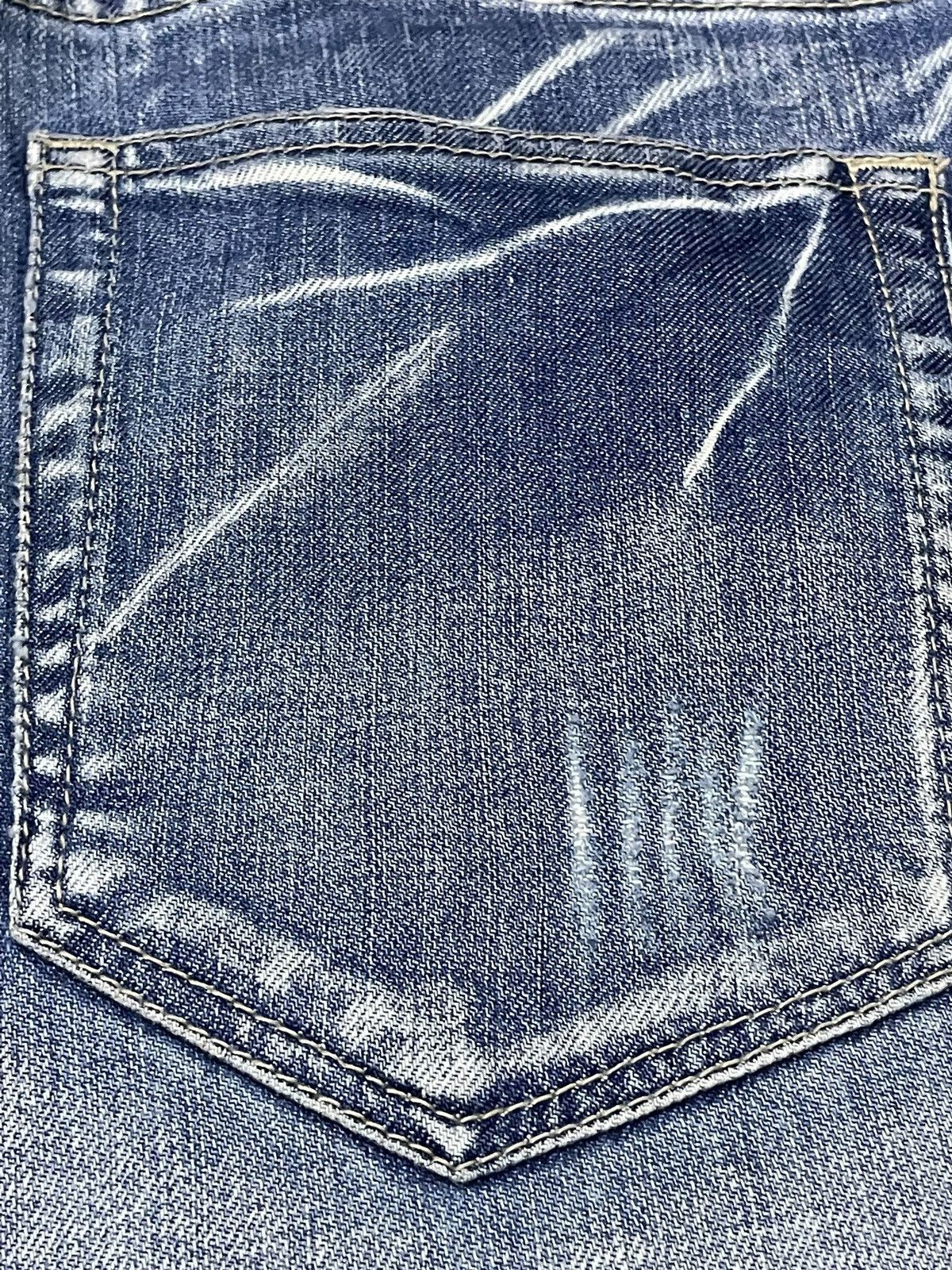 Michel Klein × Tornado Mart Michel Klein Japan Spiral Flared Panelling Gun Pocket Jeans Size US 32 / EU 48 - 23 Thumbnail