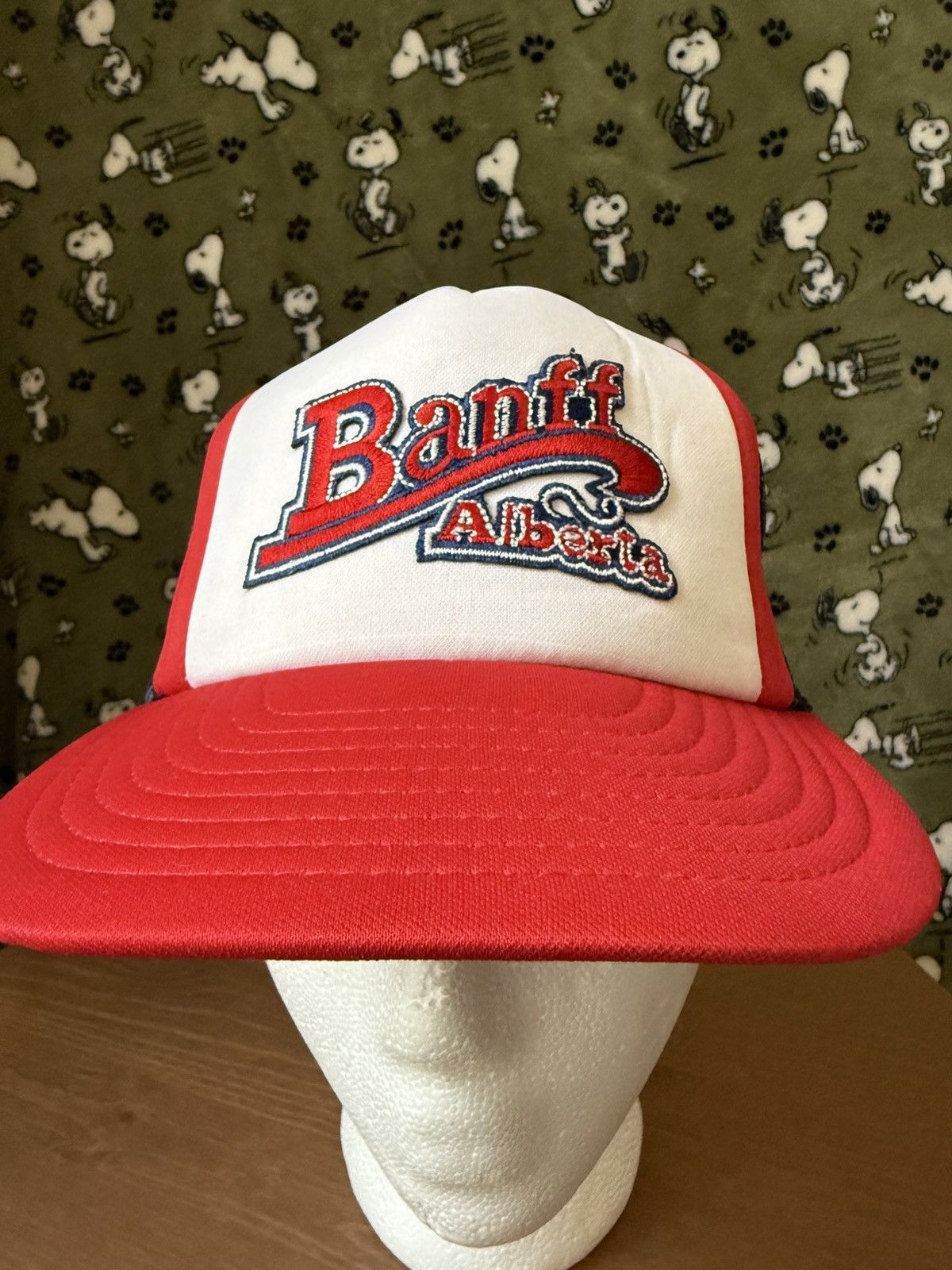 Vintage Vintage Trucker Hat Alberta Banff Canada Size ONE SIZE - 3 Thumbnail