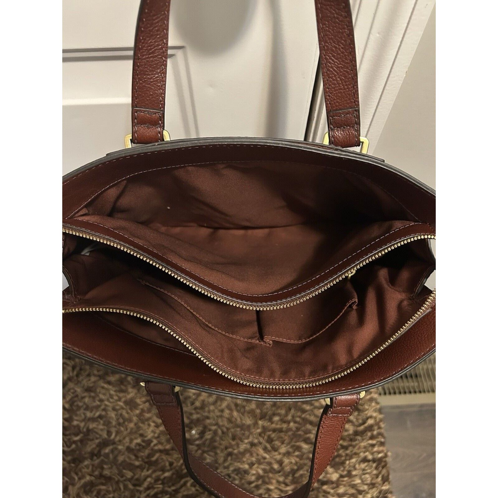 Fossil NEW! Vintage Fossil Lauren Hand Bags Satchel Brown Size ONE SIZE - 6 Thumbnail