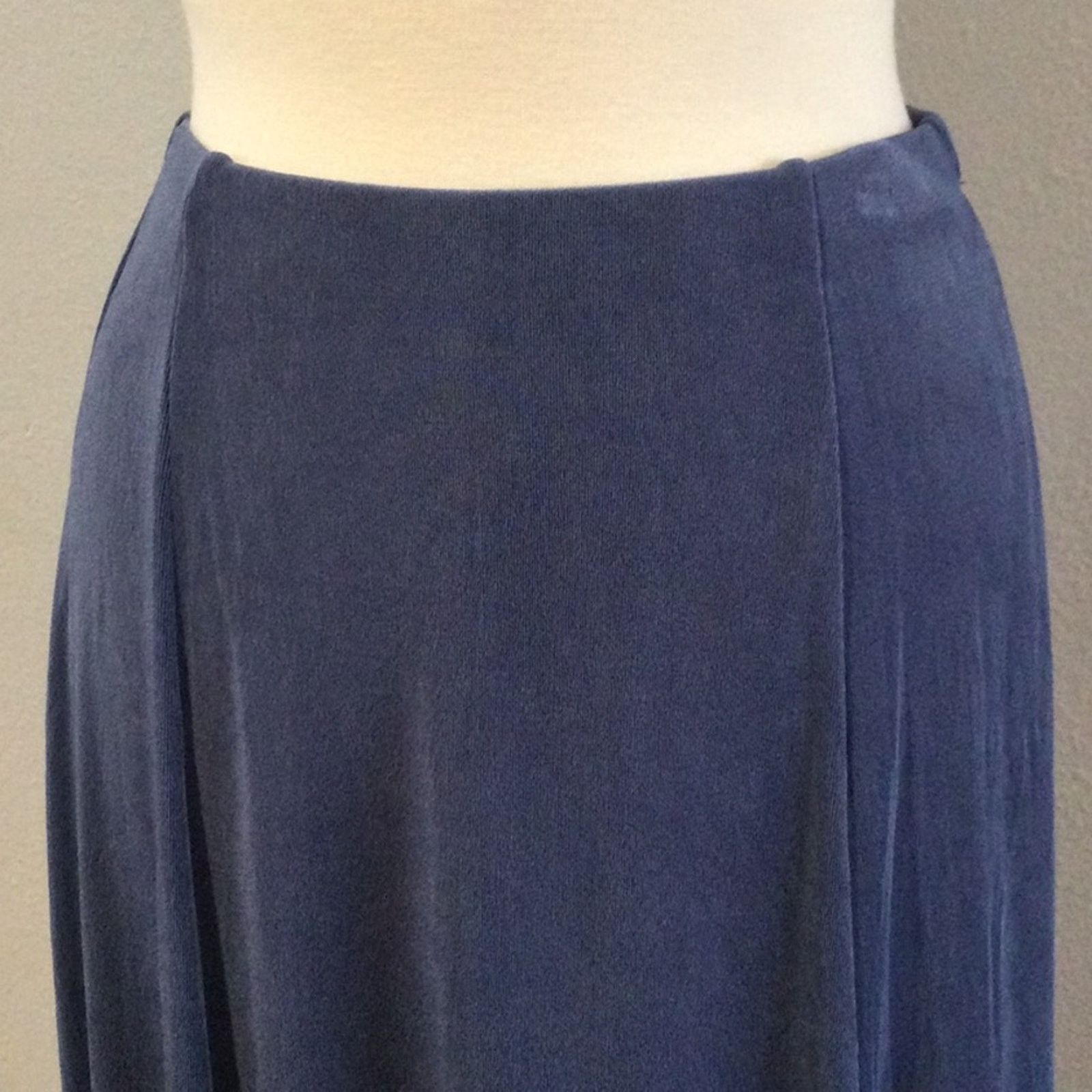 Chicos Chico's Travelers Charlotte Blue A-Line Skirt NWT 2/L/12 Size 34" / US 12 / IT 48 - 2 Thumbnail