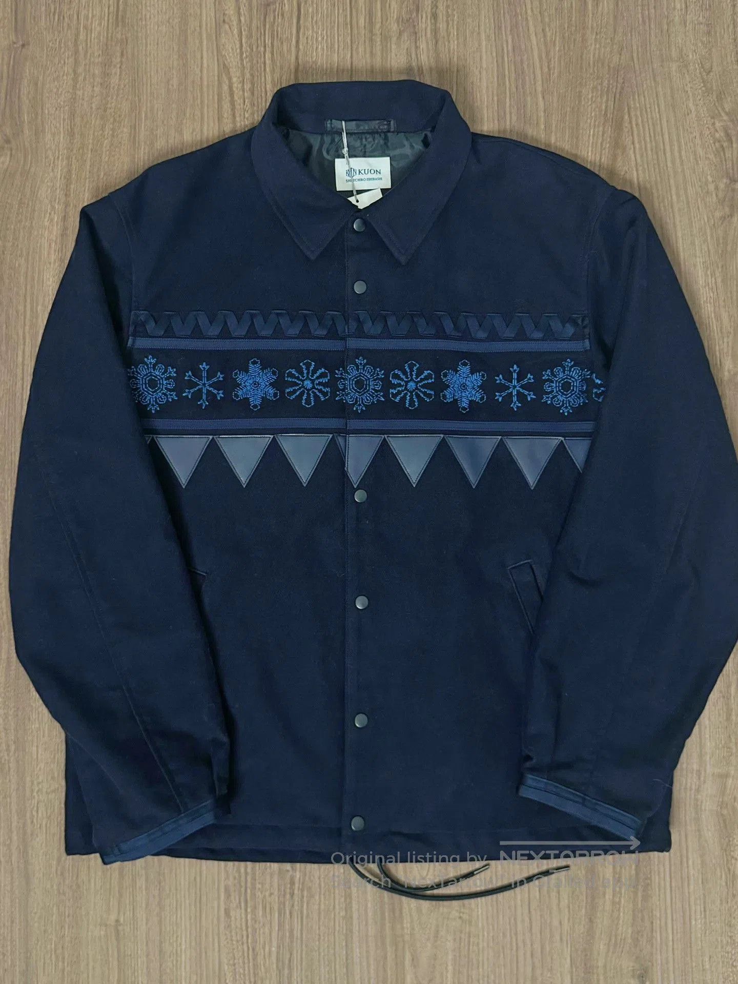 KUON KUON Snowflake Embroidery Vintage Coach Jacket. Size US M / EU 48-50 / 2 - 1 Thumbnail