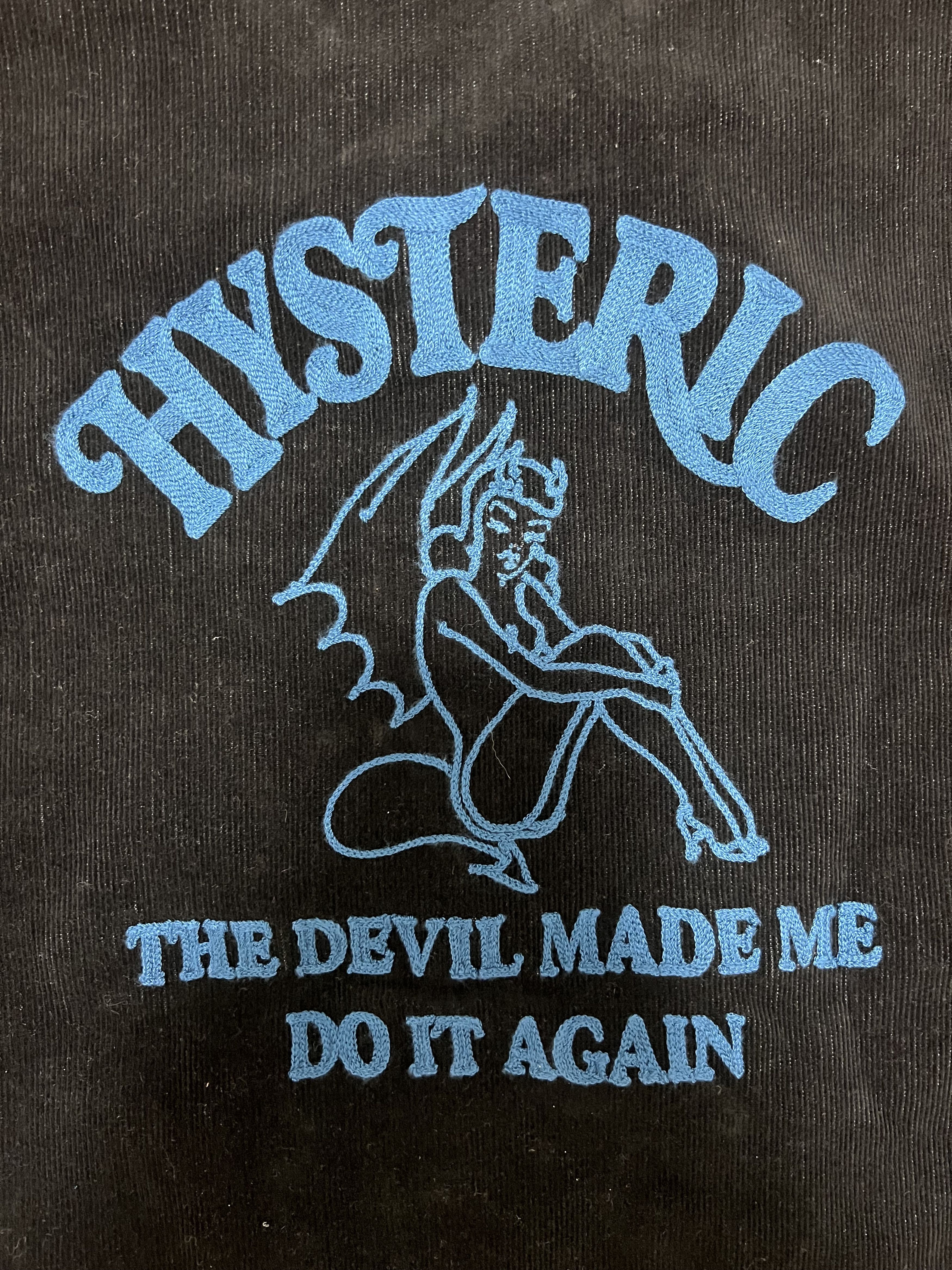 Hysteric Glamour 💚 Hysteric Glamour Devil Made Me Do It Varsity Jacket NEW Size US M / EU 48-50 / 2 - 4 Thumbnail
