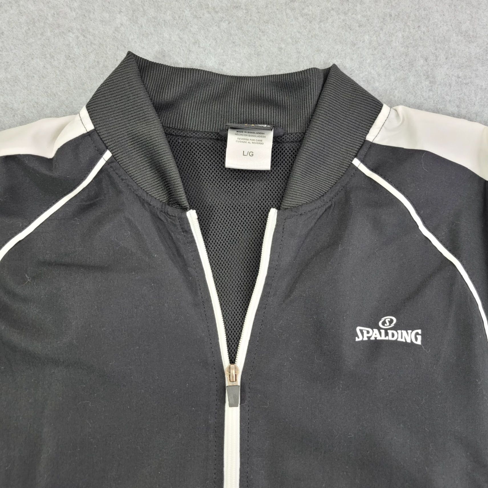 Spalding VTG Spalding Windbreaker Jacket Water Resistant Full Zip Mens Large track Jacket Size US L / EU 52-54 / 3 - 3 Thumbnail