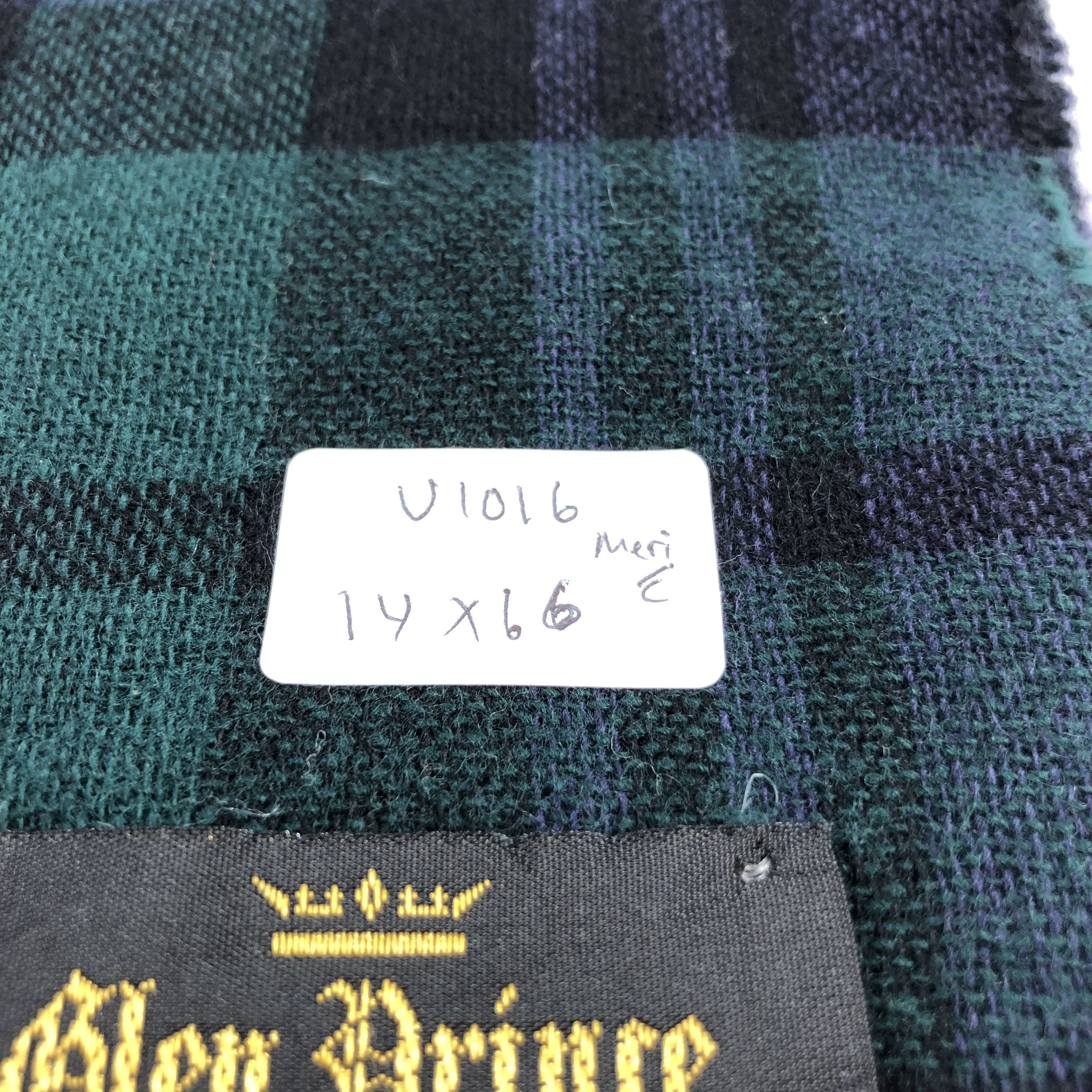 Vintage Glen Prince Tartan Merino Scarf Muffler V1016 Size ONE SIZE - 5 Thumbnail