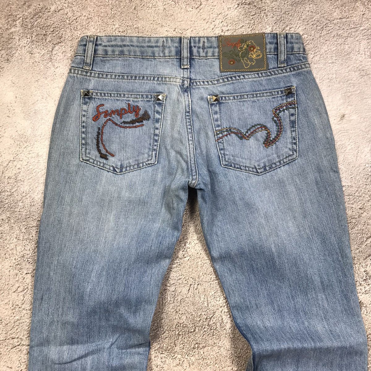 Vintage Vintage Y2K Distressed Baggy Flared Jeans Grunge Skate 30 Size 30" / US 8 / IT 44 - 5 Thumbnail