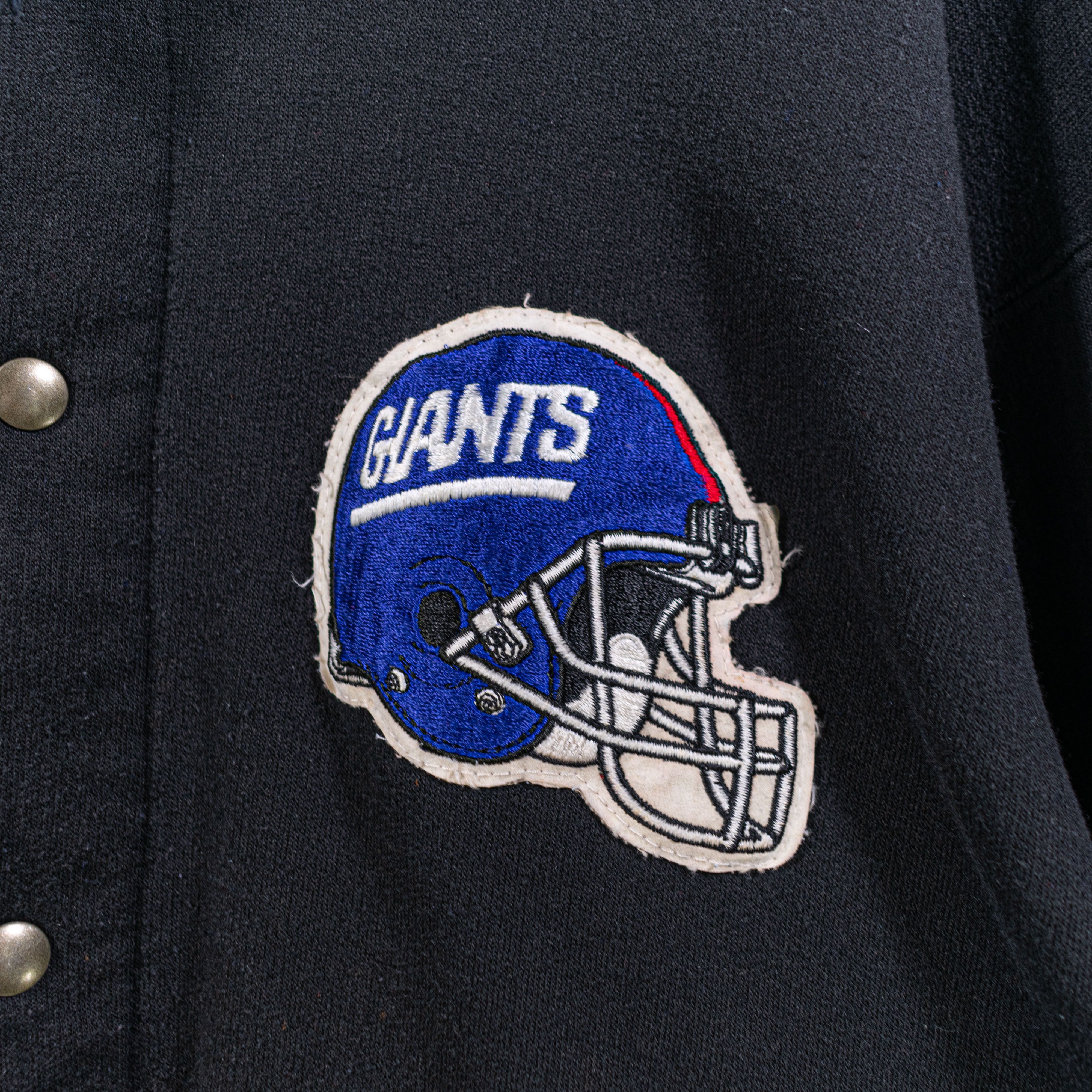 NFL Team Rated New York Giants Sweatshirt Snap Jacket VTG 80s Size US L / EU 52-54 / 3 - 3 Thumbnail