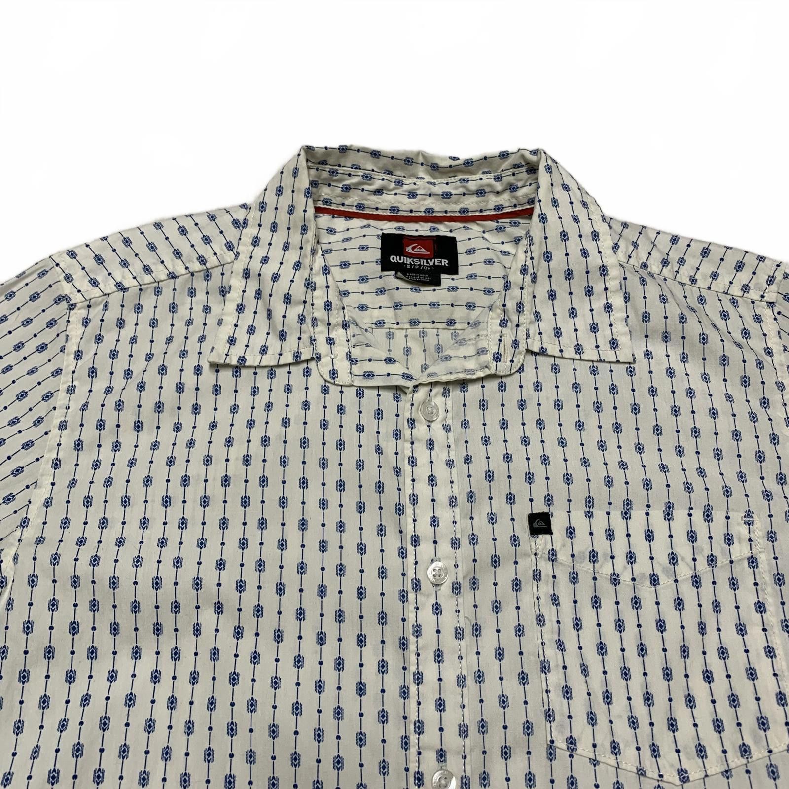Quiksilver Quiksilver Men's Small Off-White Short Sleeve Shirt Size US S / EU 44-46 / 1 - 12 Thumbnail