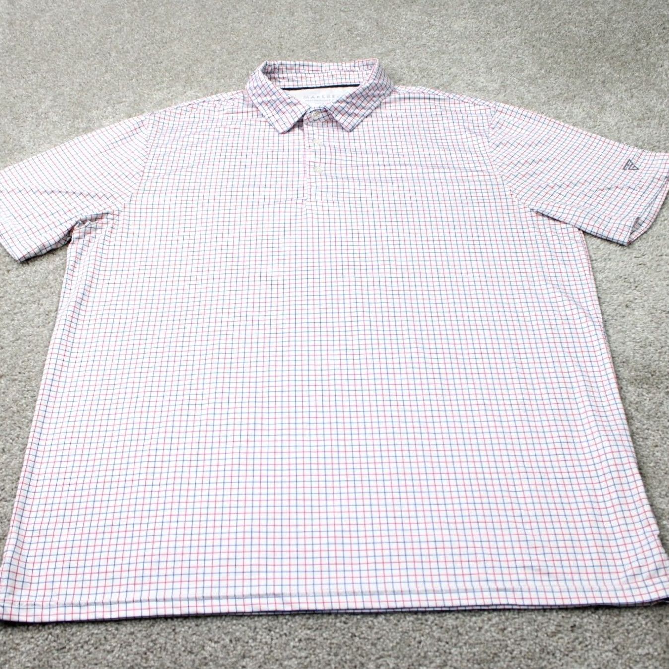 Vintage Maelreg Polo Shirt Mens XL Red/White/Blue Golf Stretch S/S Pullover Shirt Polo Size US XL / EU 56 / 4 - 3 Thumbnail