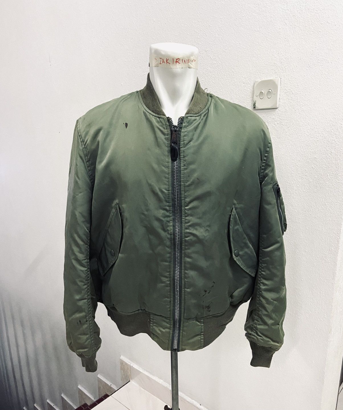 Alpha Industries × Vintage VINTAGE ALPHA INDUSTRIES MA 1 JACKET Size US L / EU 52-54 / 3 - 1 Thumbnail