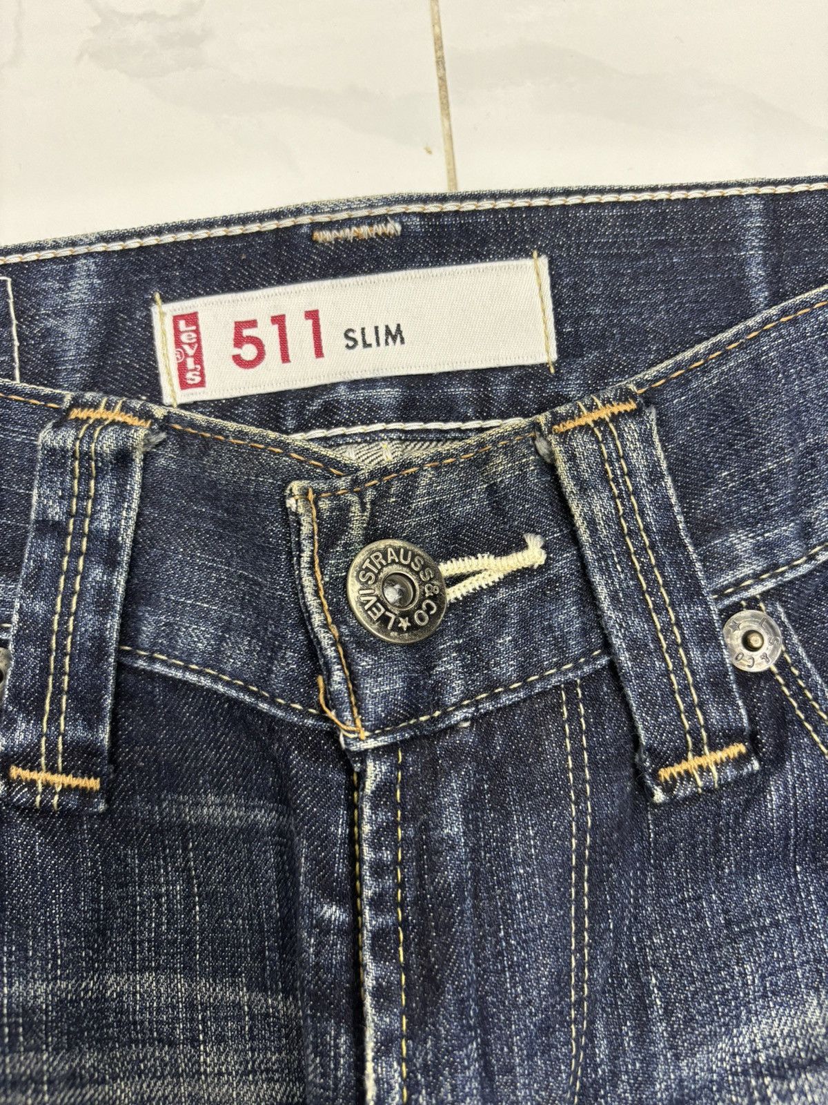Levi's Levis 511 Slim Zipper Pocket Blue Denim Jeans Size US 30 / EU 46 - 10 Thumbnail