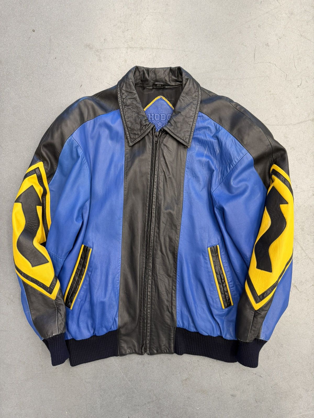 Michael Hoban Vintage Michael Hoban North Beach Street Sign Leather Jacket Size US S / EU 44-46 / 1 - 1 Thumbnail