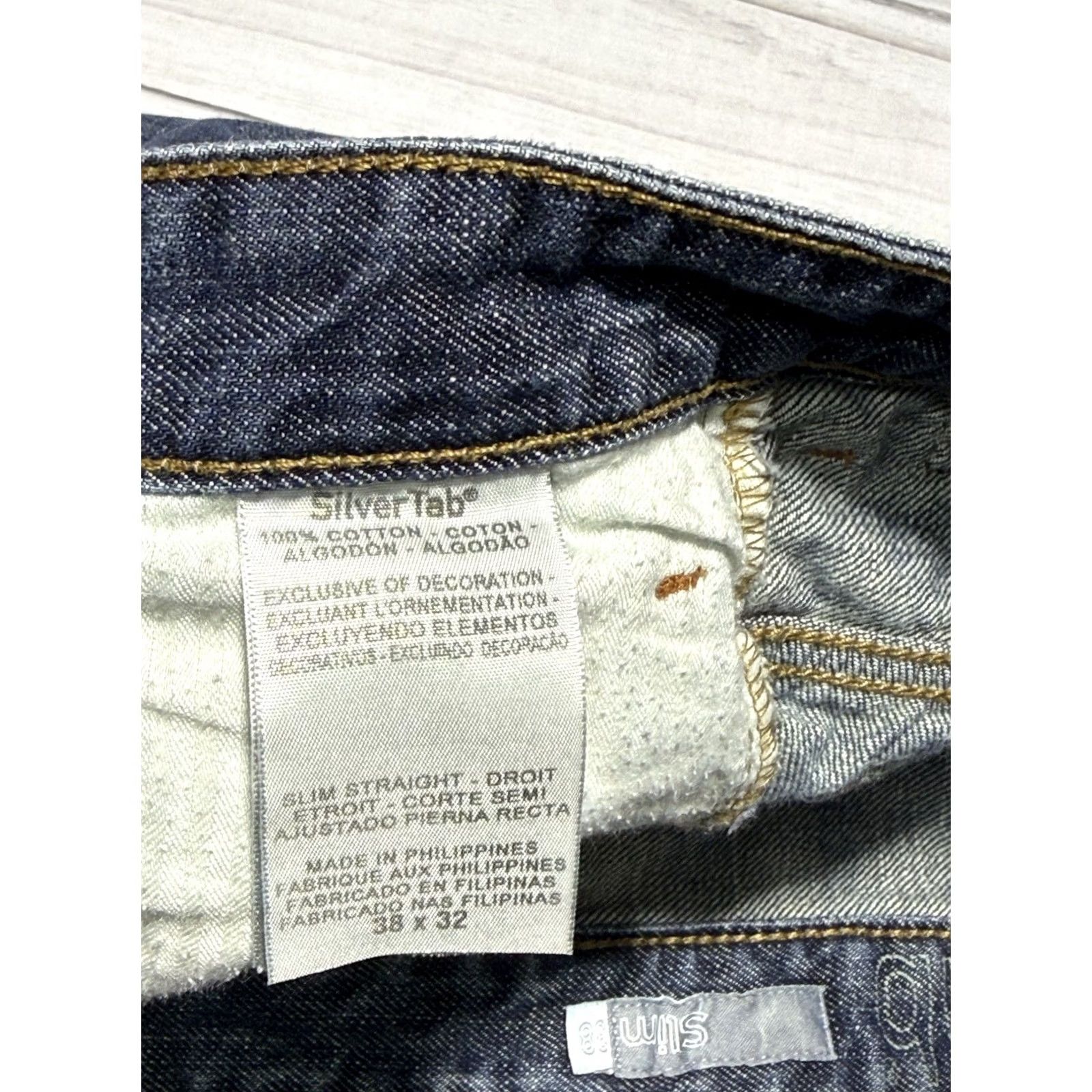Levi's VINTAGE Levi’s Silvertab Jeans Slim Straight 38x32 Blue 90s Mens Denim 5-Pocket VTG Y2K Size US 38 / EU 54 - 6 Thumbnail