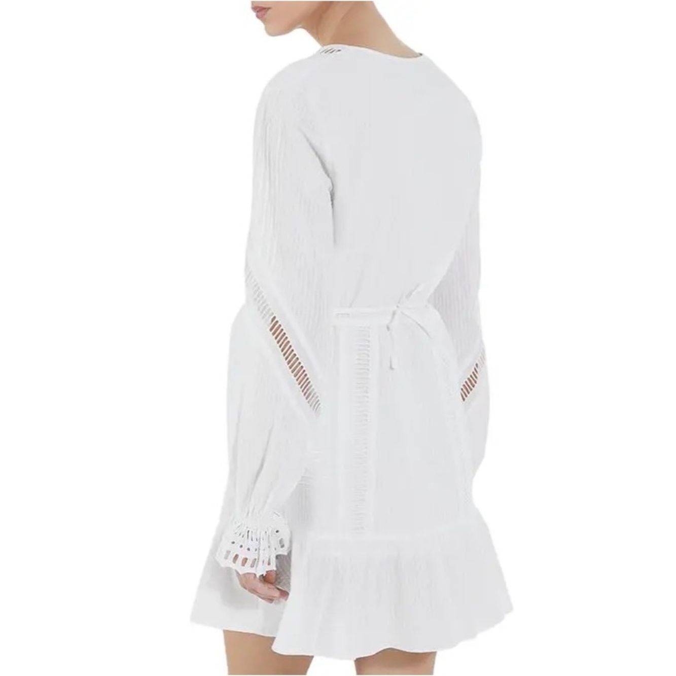 The Kooples The Kooples Ladder Trim Cotton Dress White Size 3 / Large N Size L / US 10 / IT 46 - 5 Thumbnail