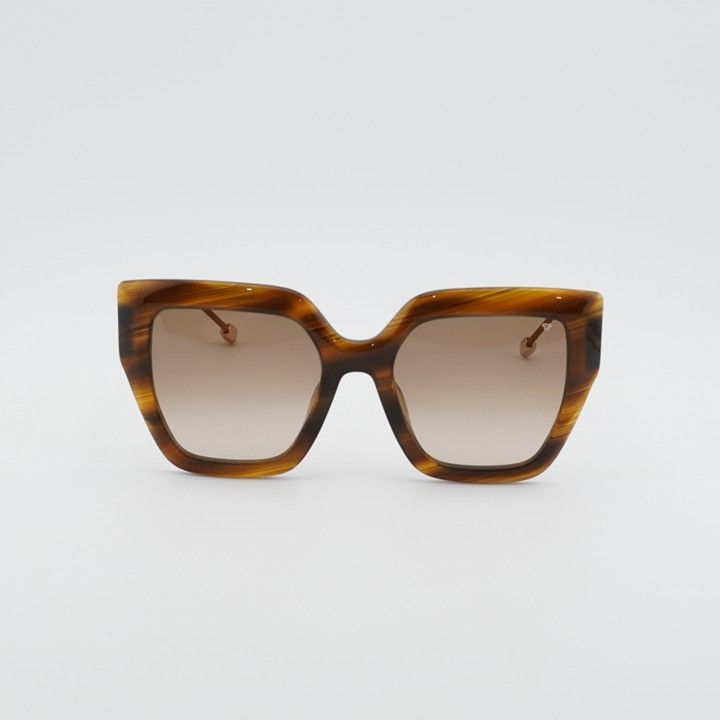 Philipp Plein Philipp Plein SPP064S 03BQ Sunglasses Brown Square Frame Size ONE SIZE - 4 Thumbnail