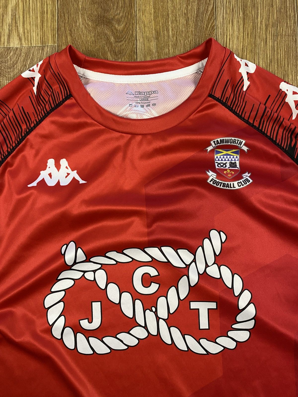 Kappa 🇮🇹 Tamworth FC Archive Retro Kit Y2K Italy Soccer Jersey ❤️ Size US L / EU 52-54 / 3 - 2 Thumbnail