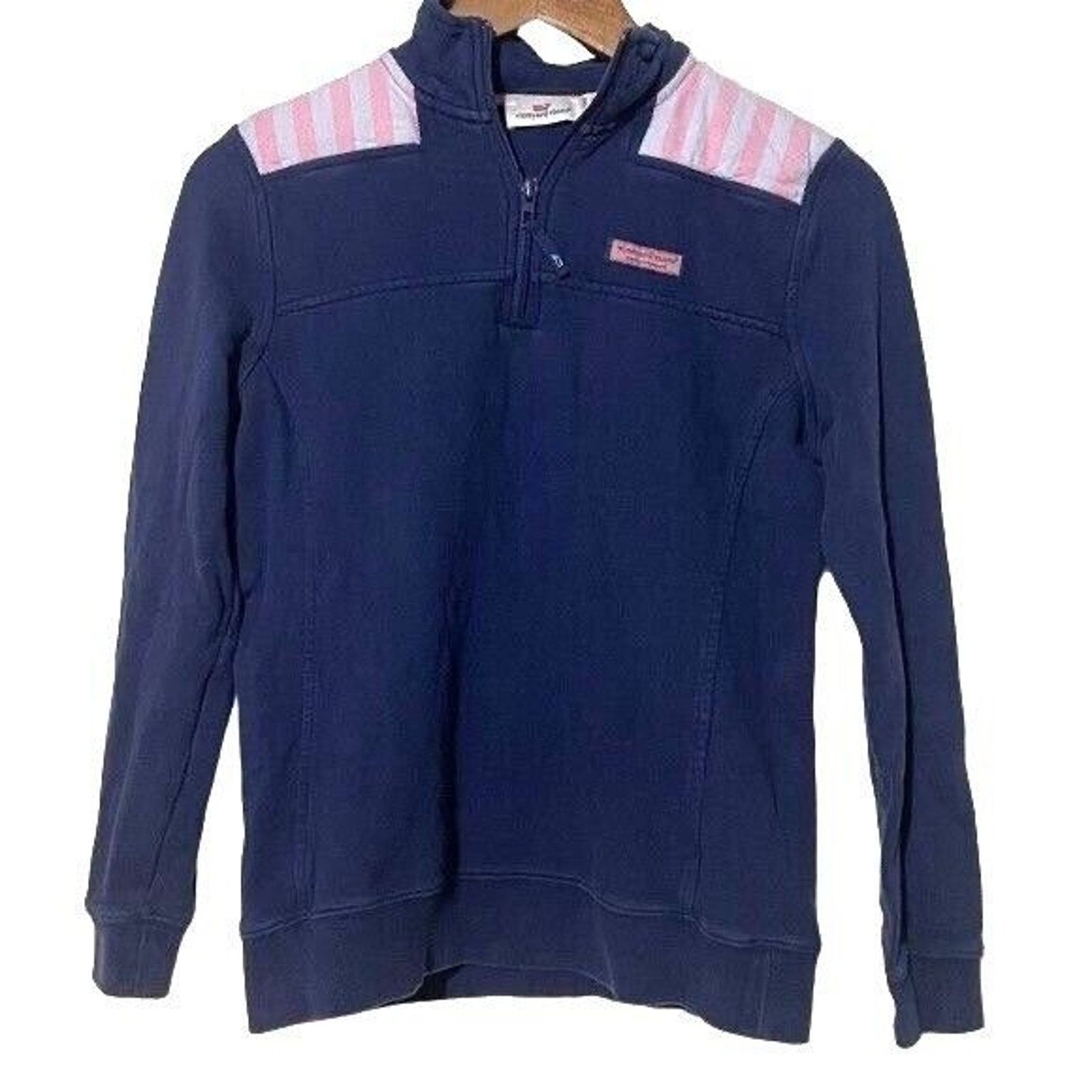 Vineyard Vines Vineyard Vines Womens Pullover XS Oxford Stripe Cozy Shep Size XS / US 0-2 / IT 36-38 - 1 Thumbnail
