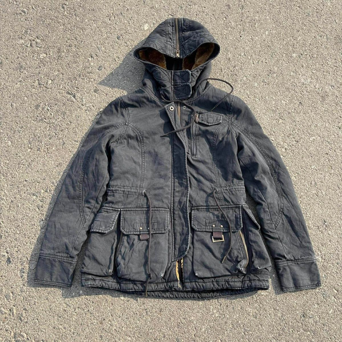 Avirex ❌SOLD❌AVIREX SURVIVAL BONDAGE FUR HOODIE JACKET Size S / US 4 / IT 40 - 4 Thumbnail