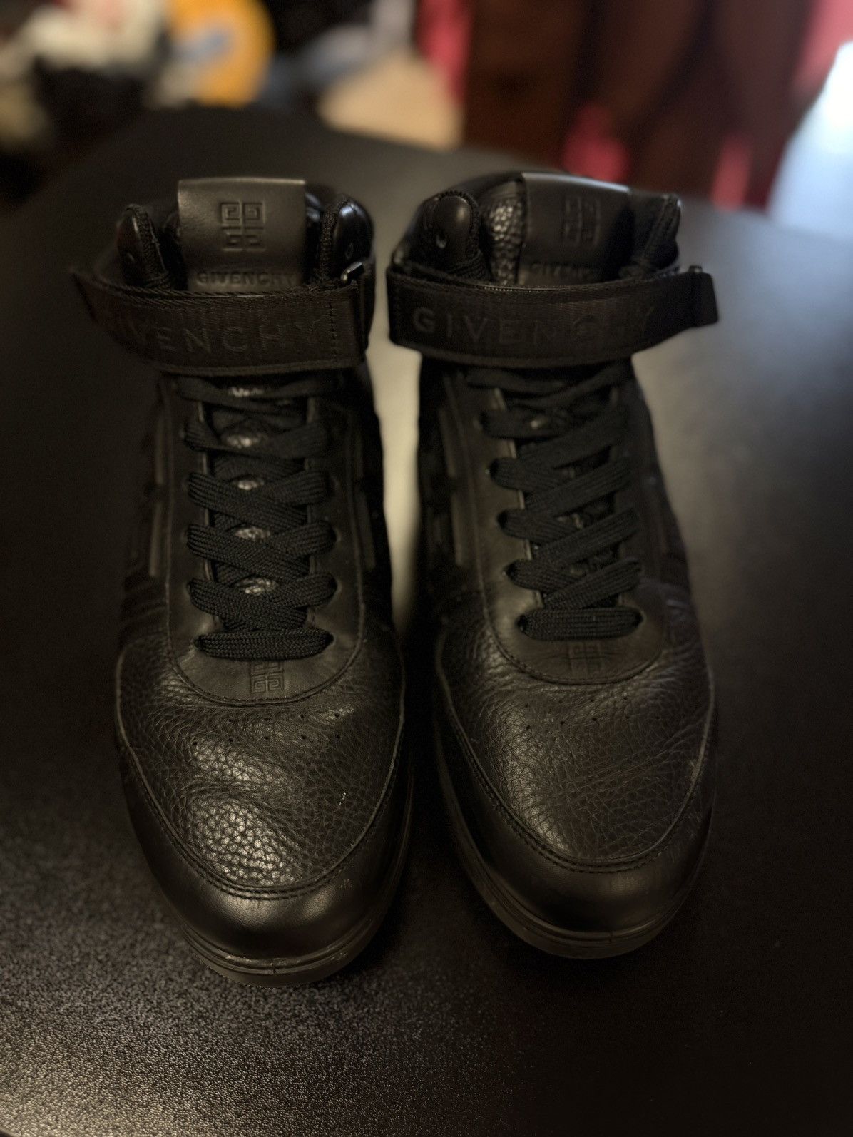 Versace Black Versace High Top Size 41EU/8US Black Leather 🧼 Size US 8 / EU 41 - 4 Thumbnail