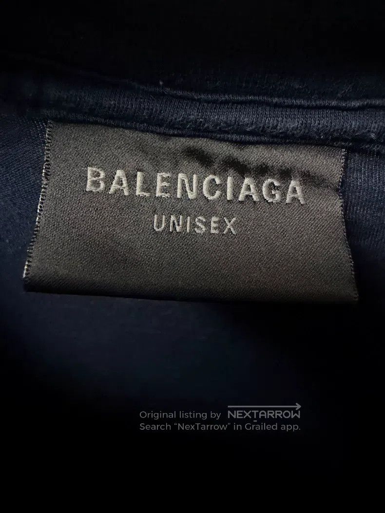 Balenciaga Balenciaga Navy Blue Short Sleeve T-Shirt Size US M / EU 48-50 / 2 - 3 Thumbnail