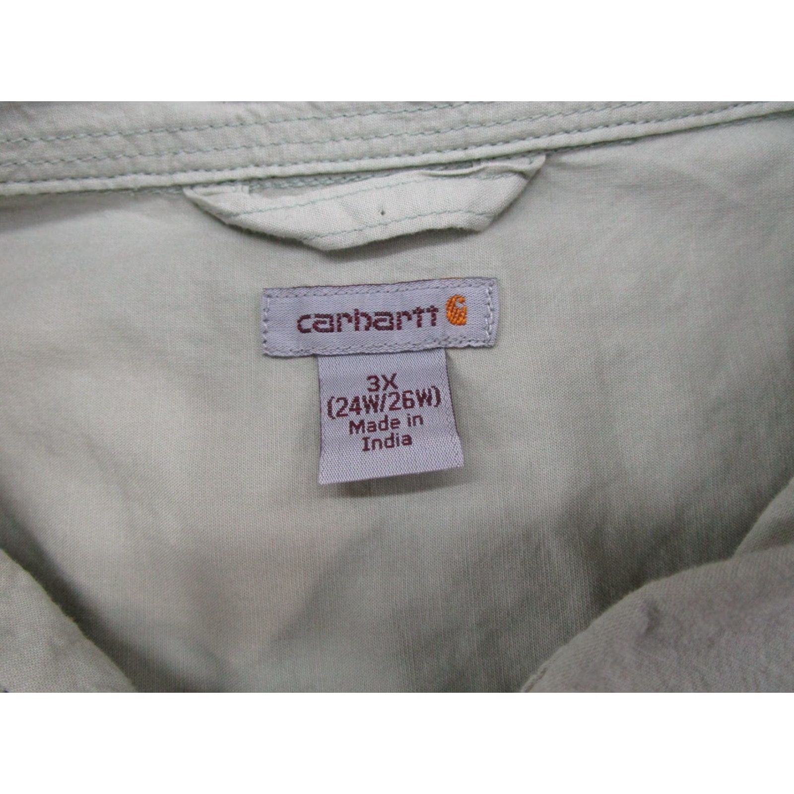 Carhartt Carhartt Women's Button-Up Shirt Rugged Flex Bozeman 3X Green Casual Pockets All Seasons Outdoor Classic Workwear Vintage No Size XXL / US 16-18 / IT 52-54 - 2 Thumbnail