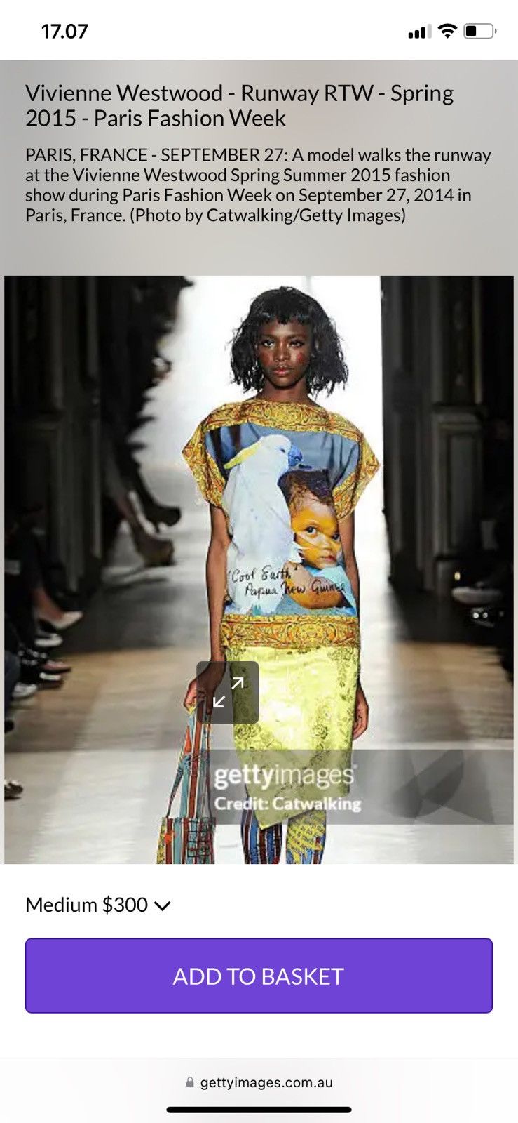 Vivienne Westwood Rare vivienne westwood runway 2015 pamela anderson Size ONE SIZE - 2 Thumbnail