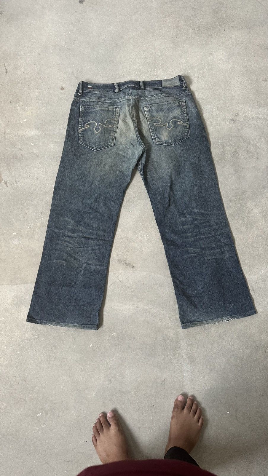 Diesel VINTAGE DIESEL INDUSTRY ZAGHOR BOOTCUT JEANS HEMMED Size US 34 / EU 50 - 12 Thumbnail